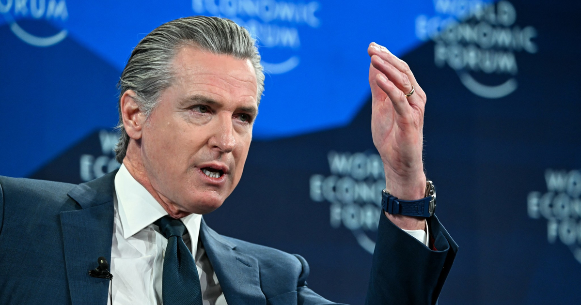 ‘I’m proud of my state’: At Davos, Newsom pitches California as the U.S. alternative