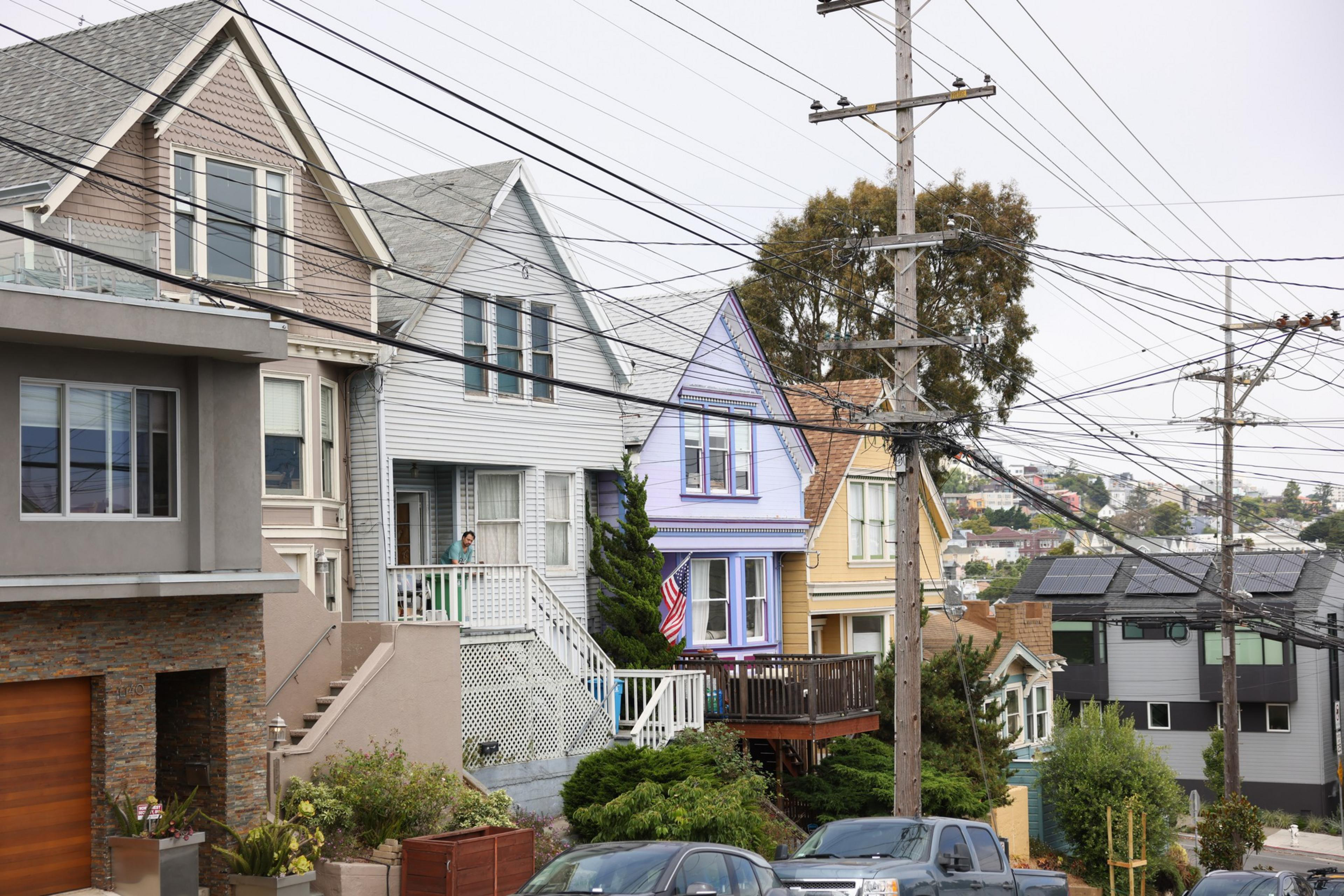 A row of houses