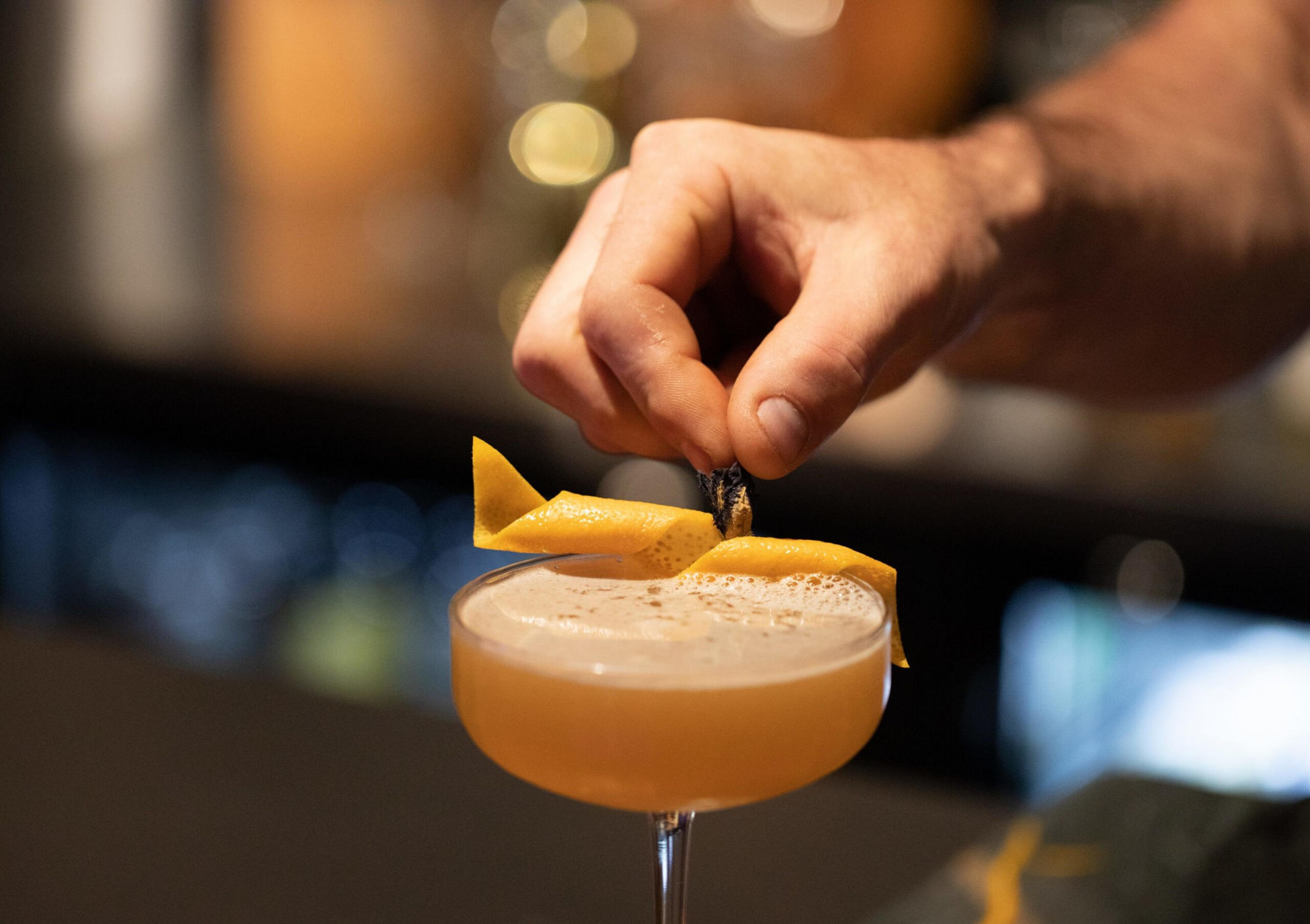 close up of a mocktail
