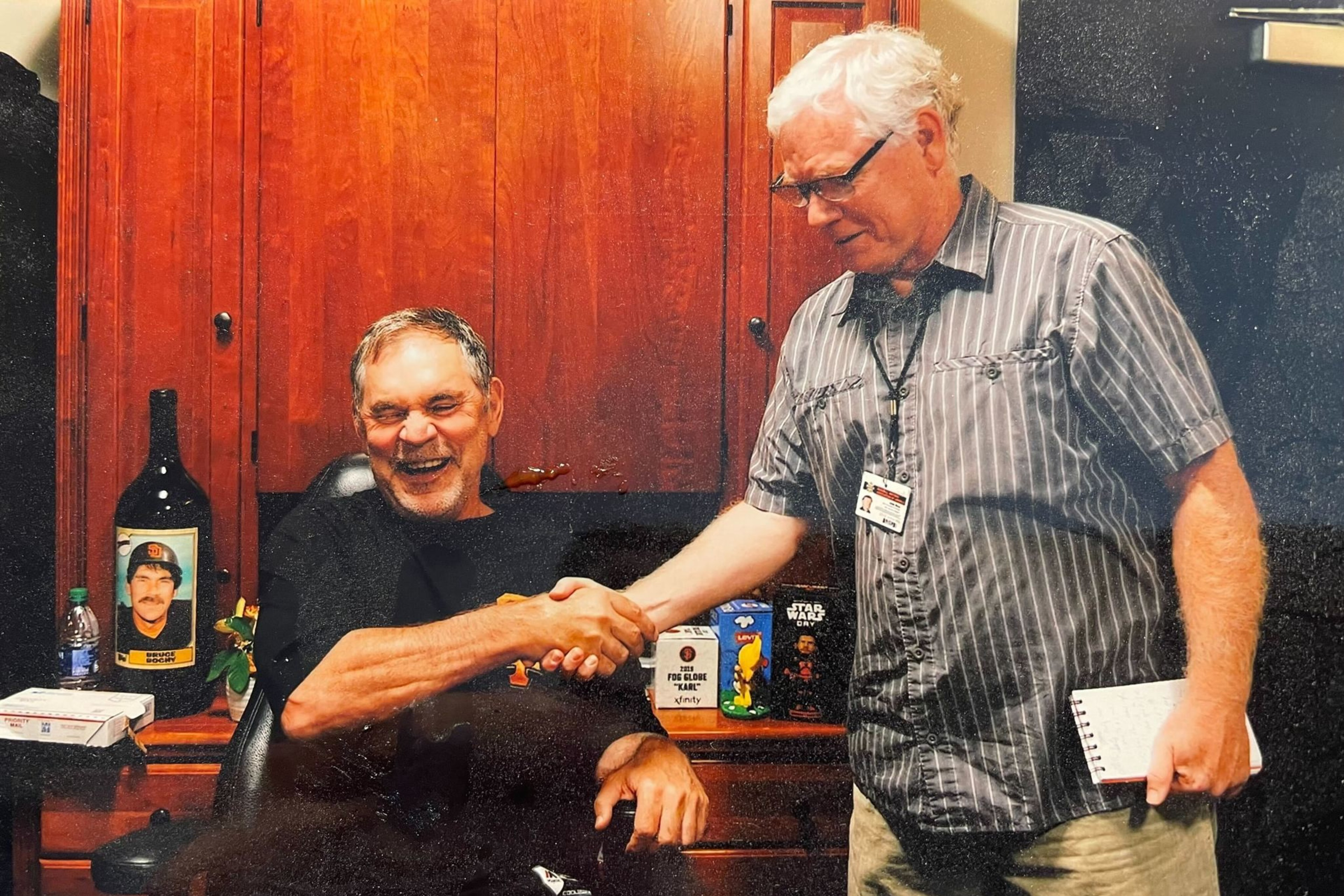 Two men shaking hands
