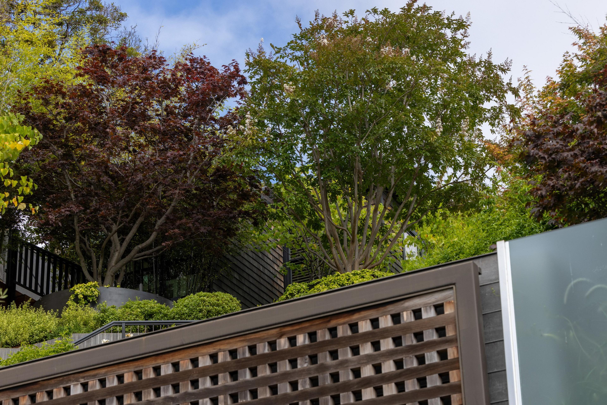The exterior security gate of Sam Altman's San Francisco home following the April 2026 incident