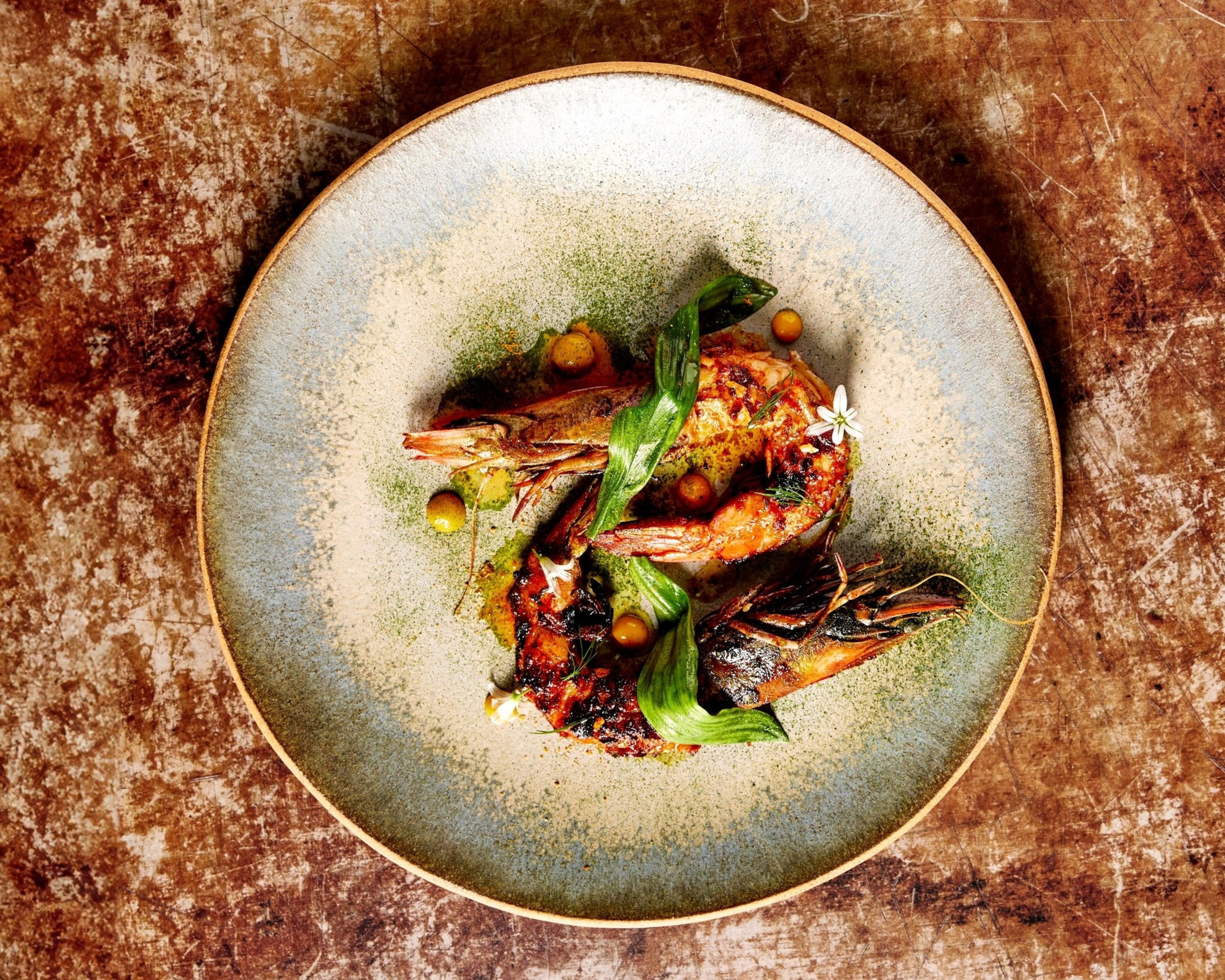 shrimp in a sauce at Tiya