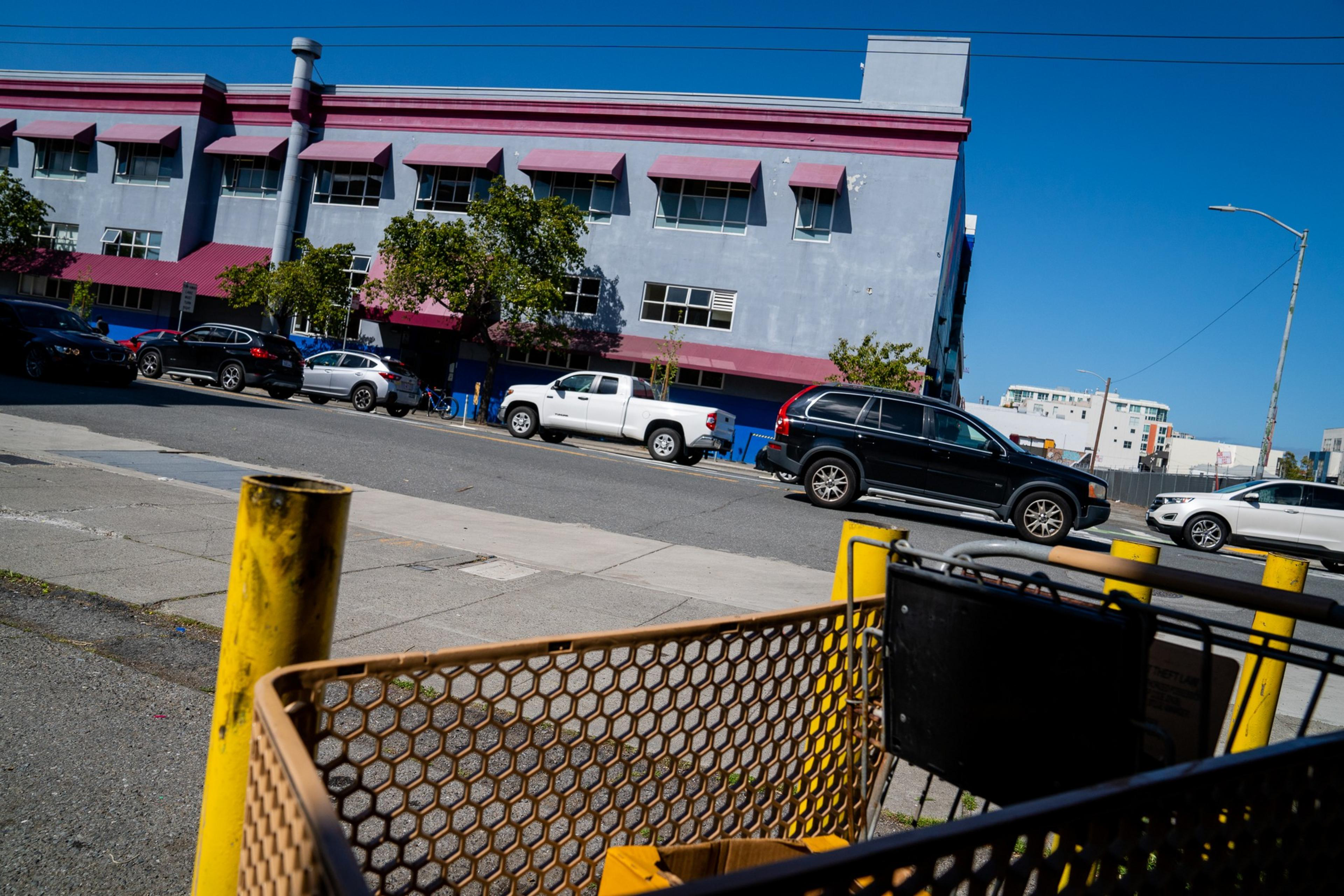 The exterior of a homeless shelter