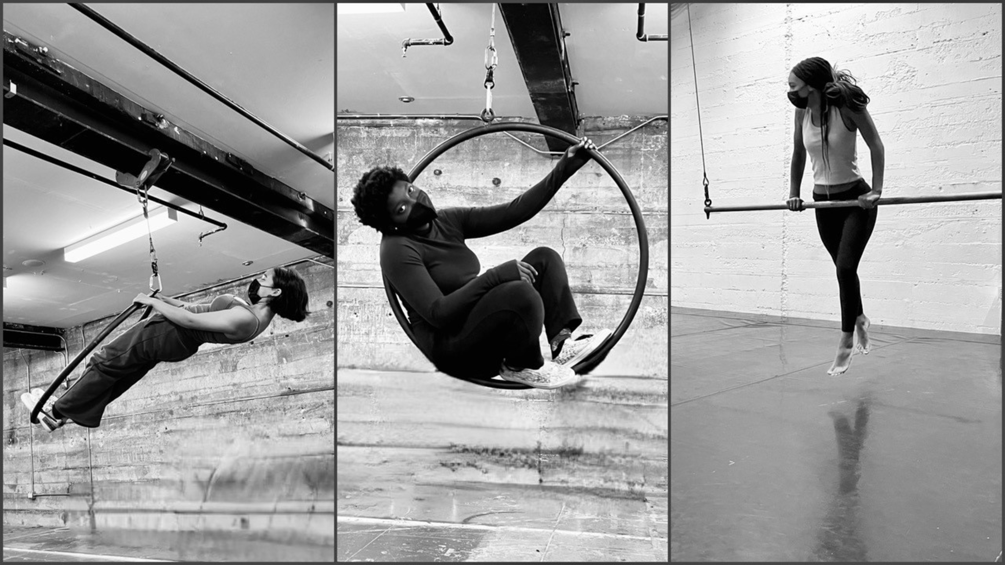 Artistic black and white photos of people