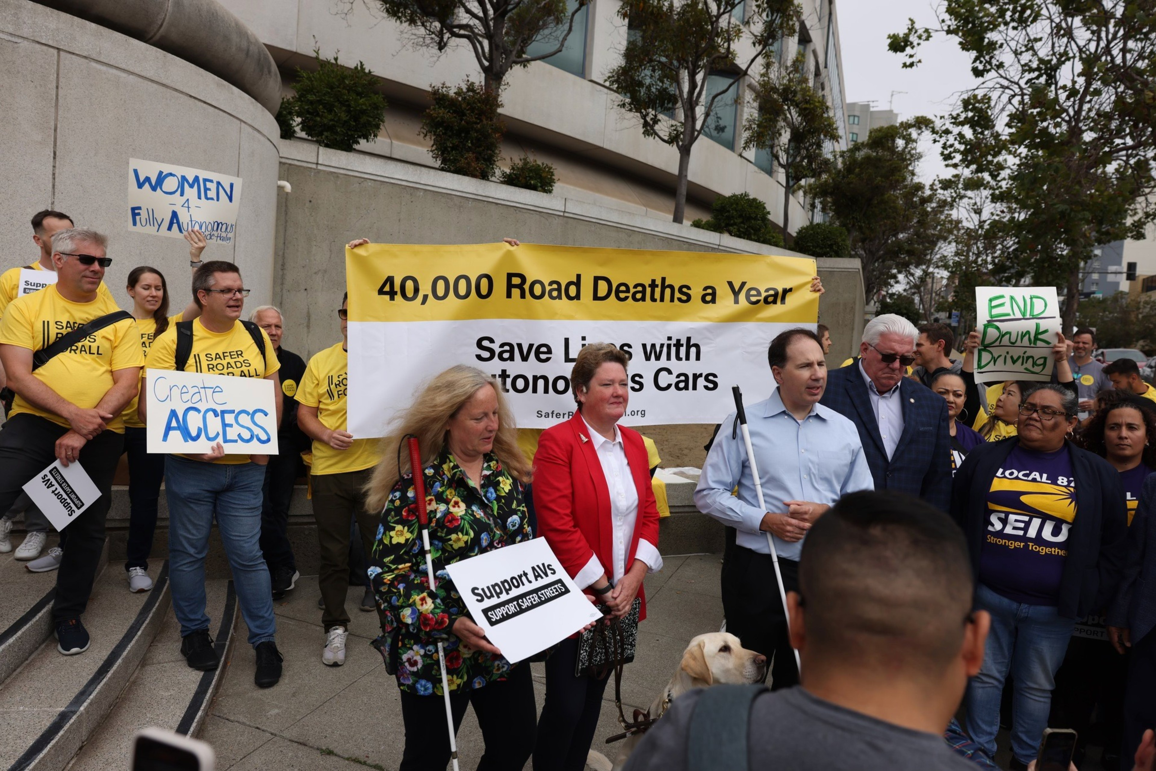 A group of picketers.