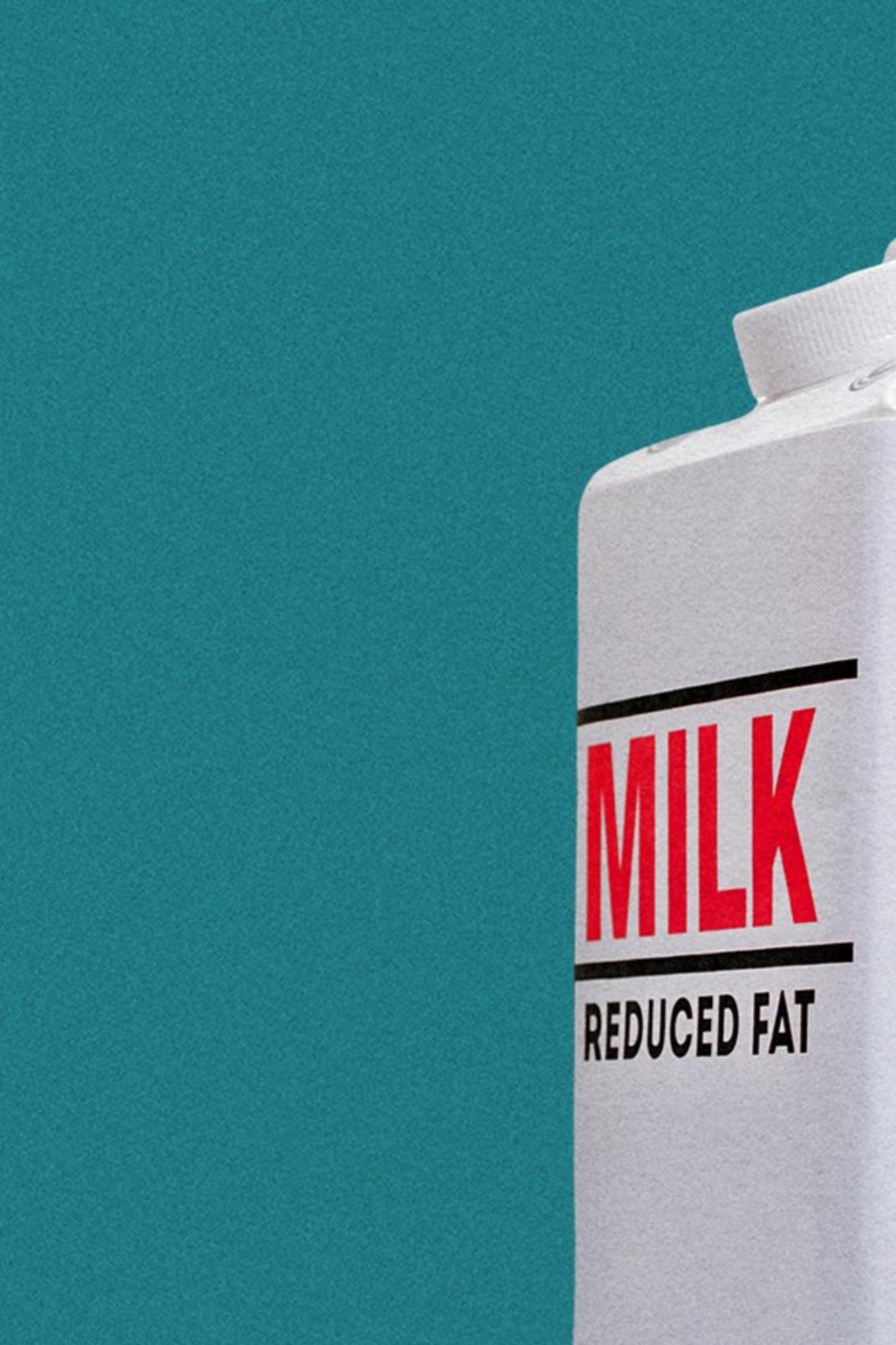 A photo illustration of a milk carton.