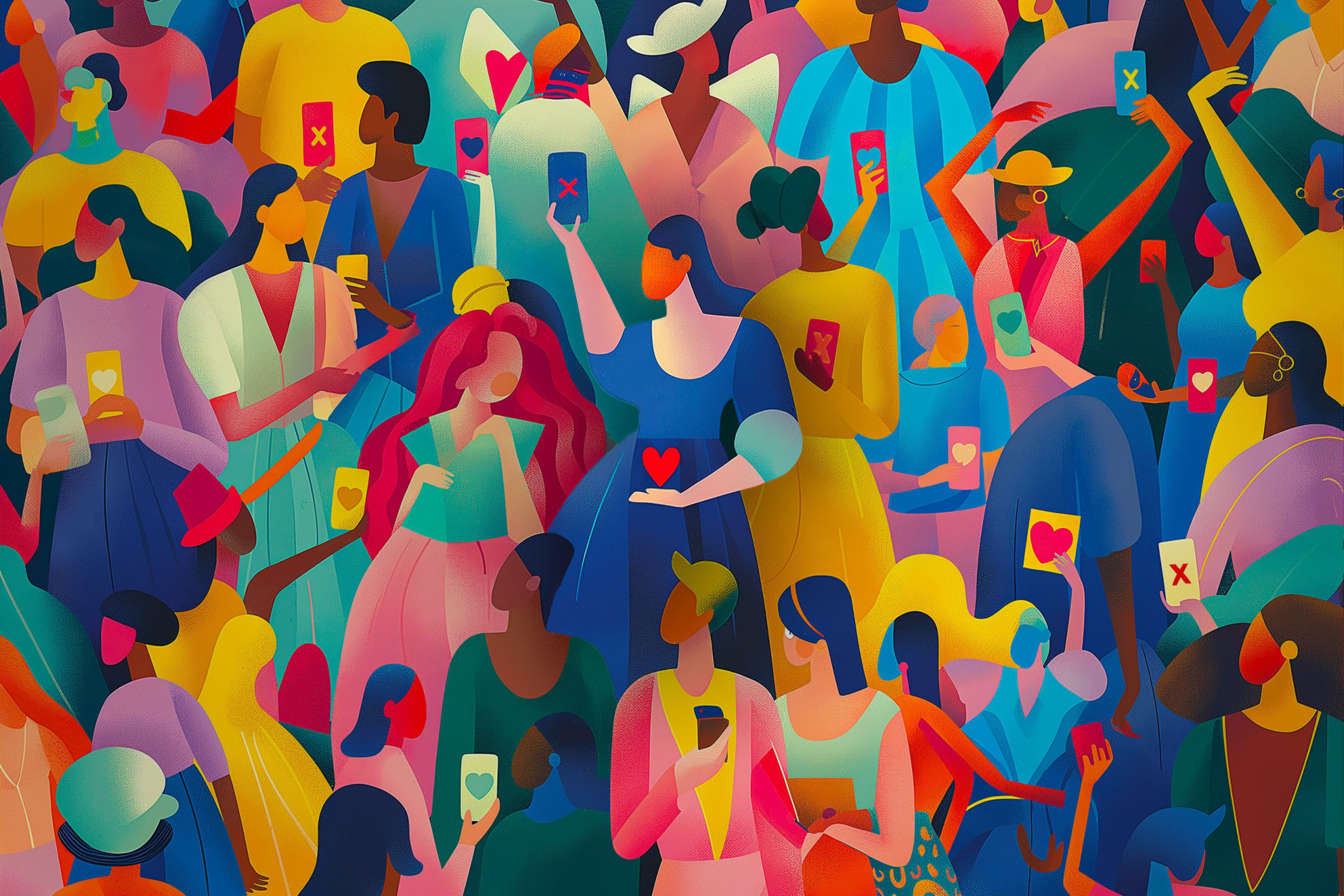 Dating apps illustrations