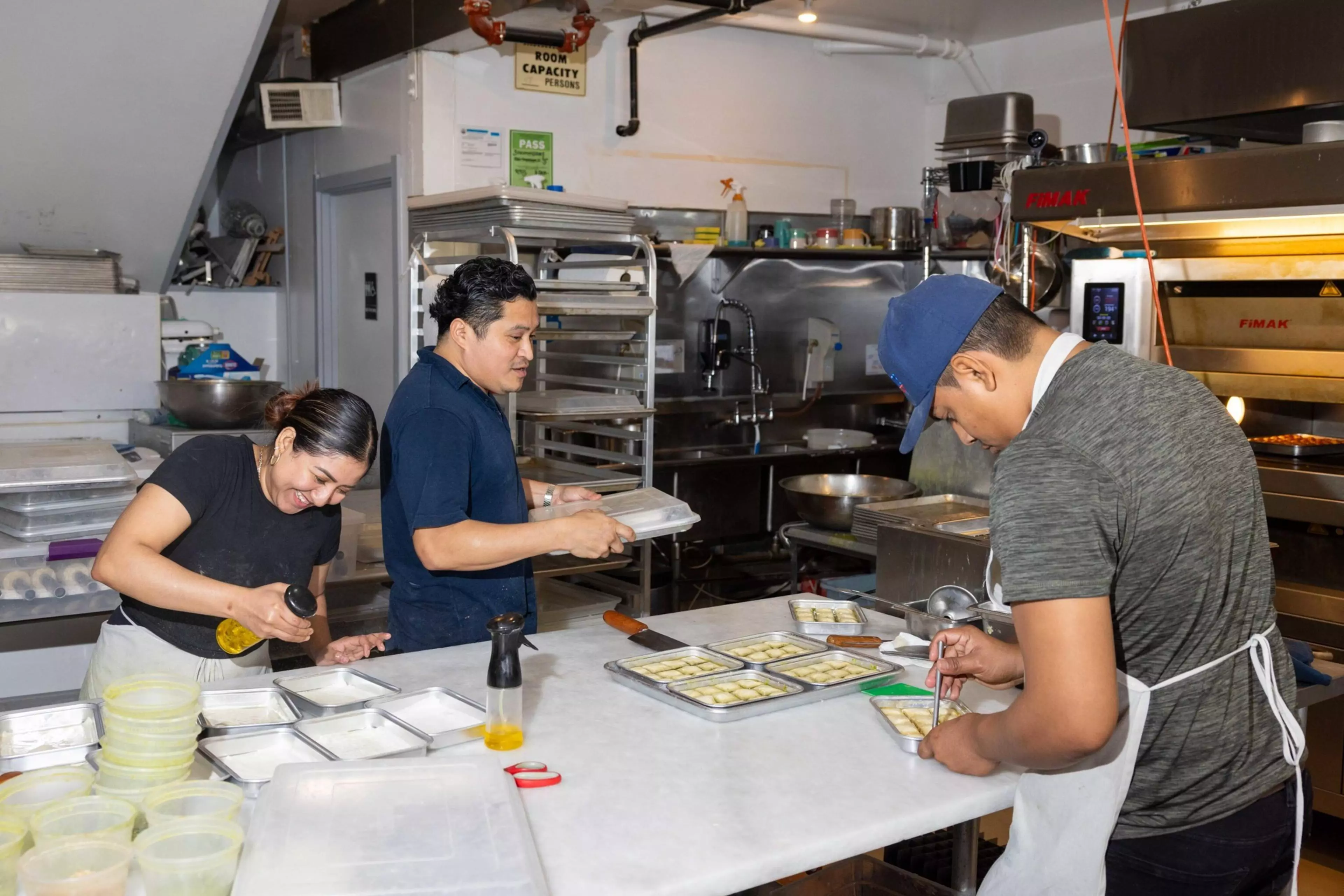 The staff at Baklava Story.