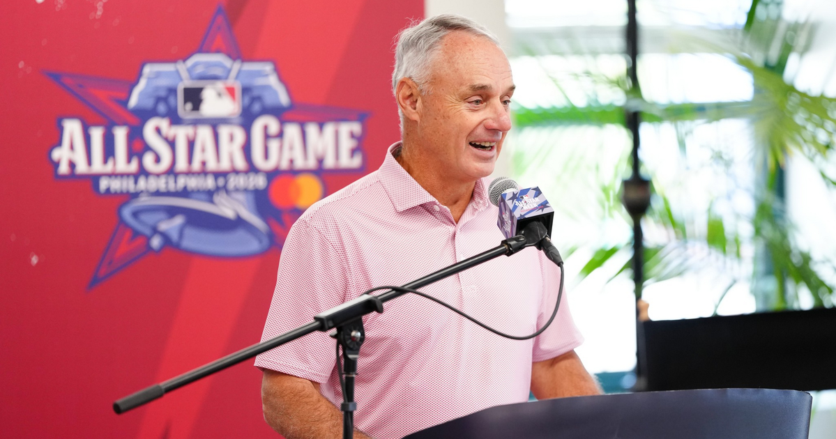 Rob Manfred explains Giants’ Pride Night miscues, talks 2028 All-Star Game ‘option’