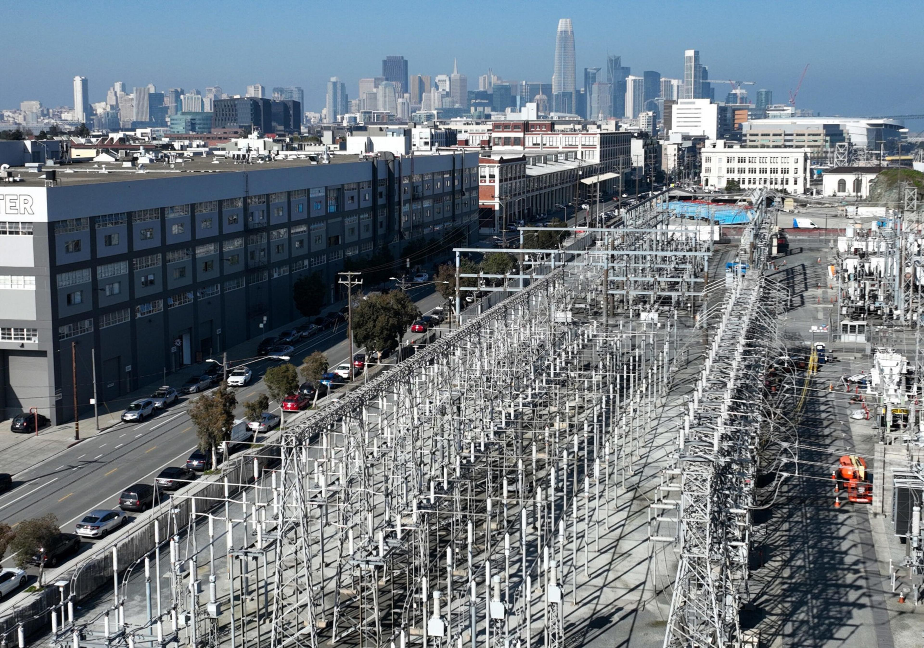 A PG&amp;E electrical substation