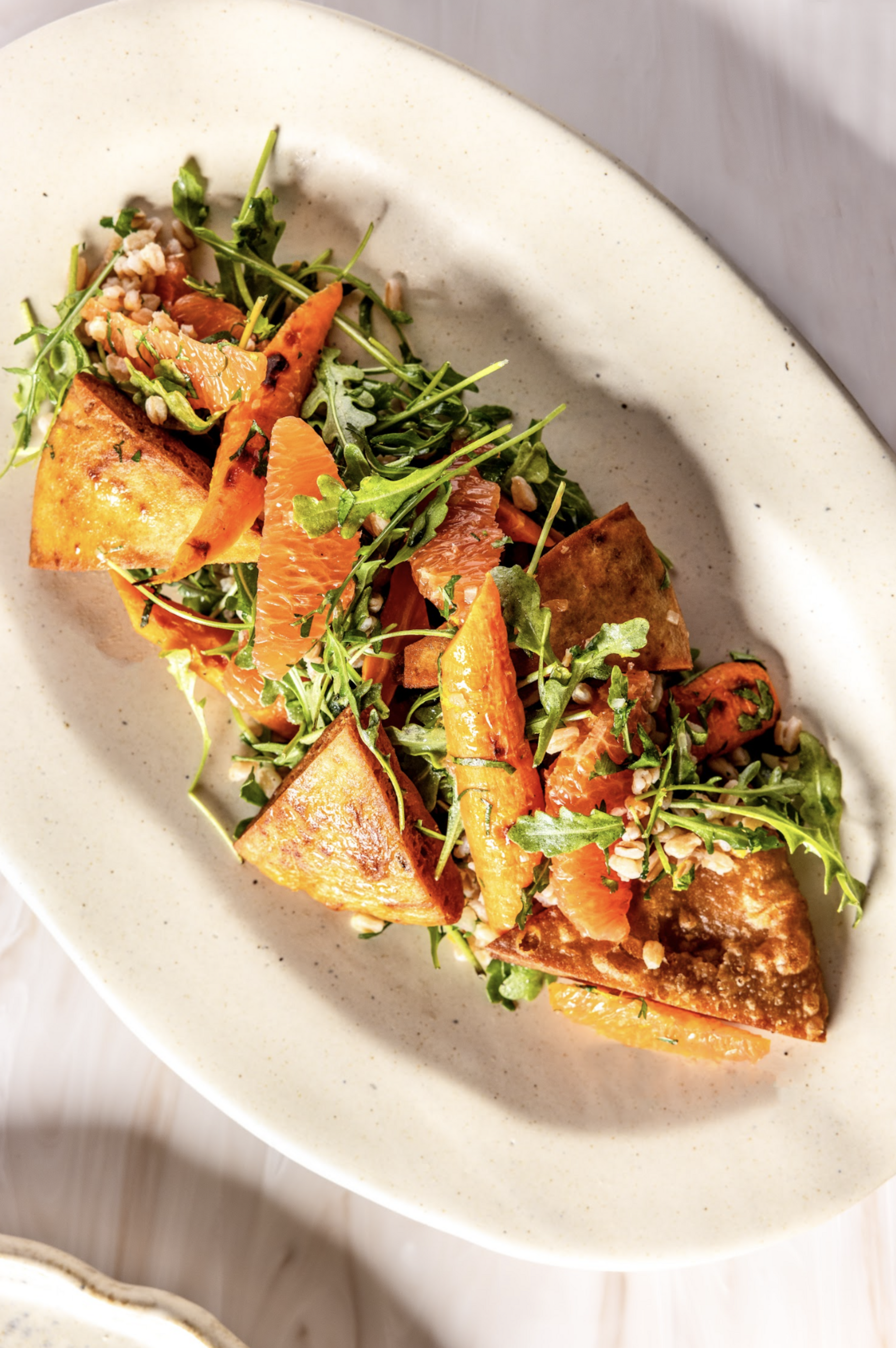 Carrot fattoush salad at Alora