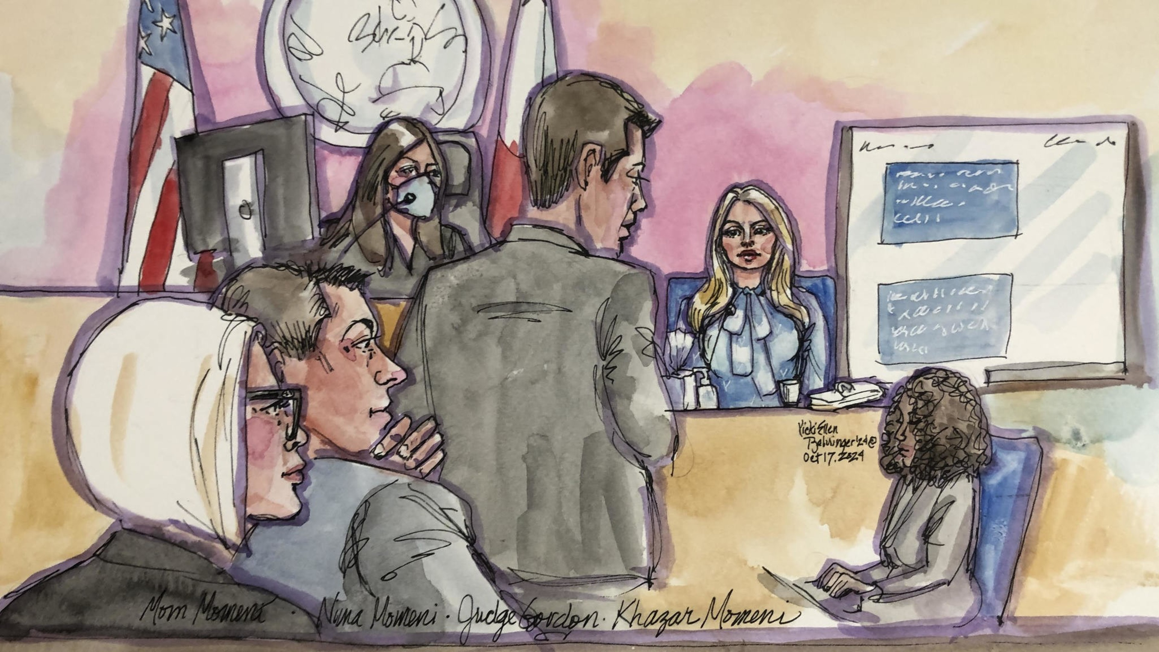 Khazar Momeni takes the stand