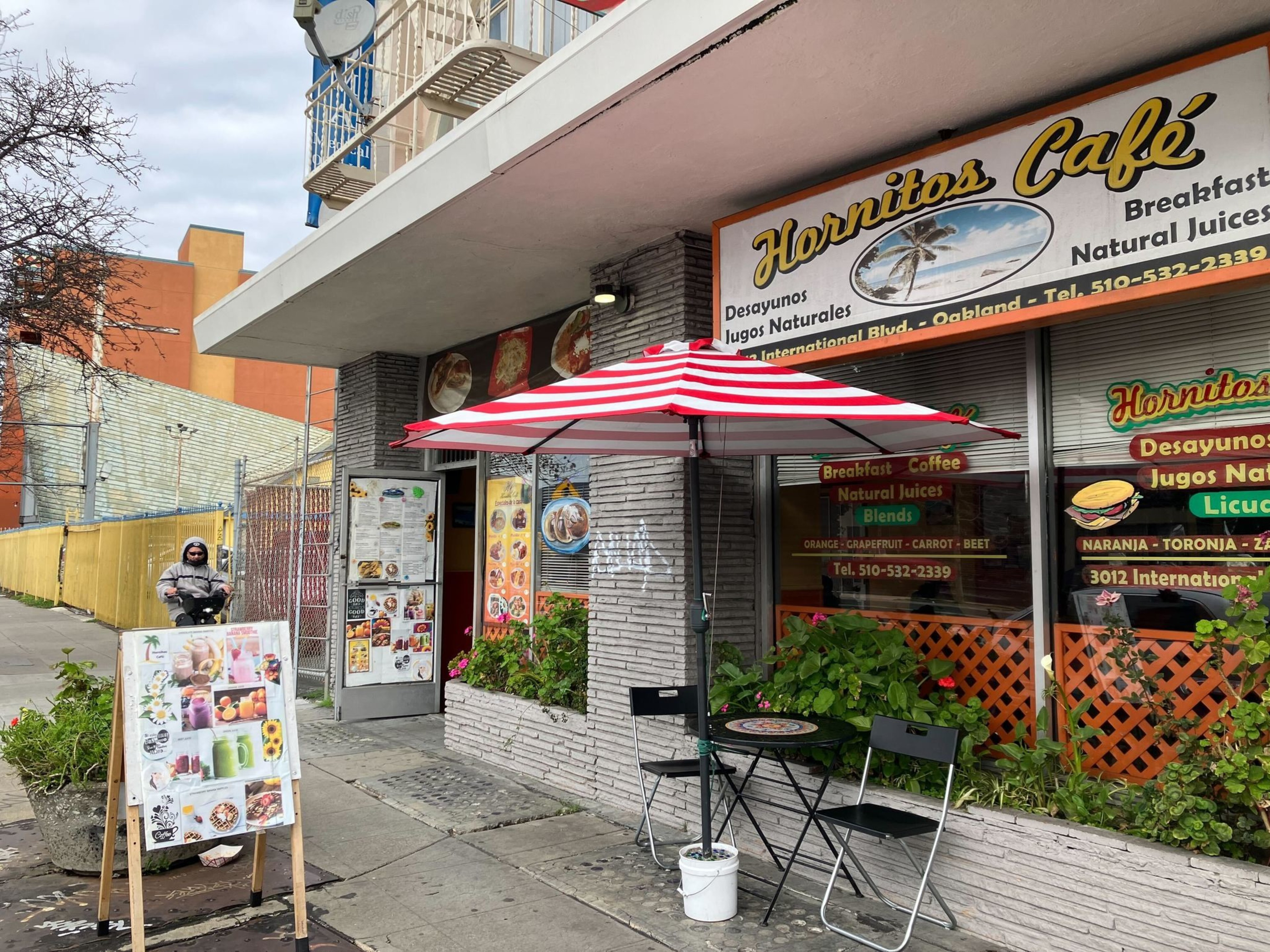 The outside of Hornitos Cafe in Oakland, CA on Feb. 3, 2024.