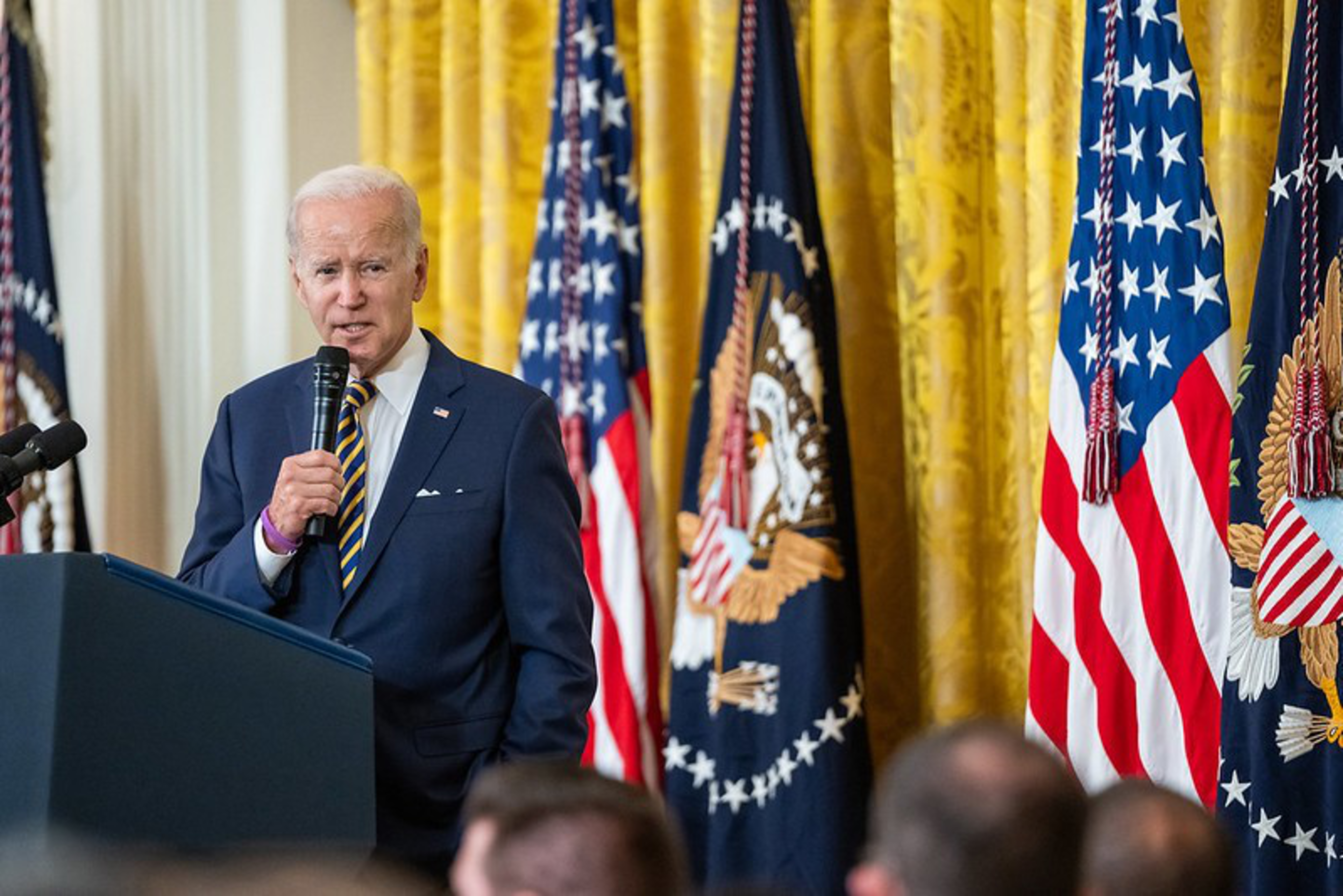 President Joe Biden delivers remarks Aug.10, 2022, in the East Room of the White House. | Official White House Photo by Erin Scott