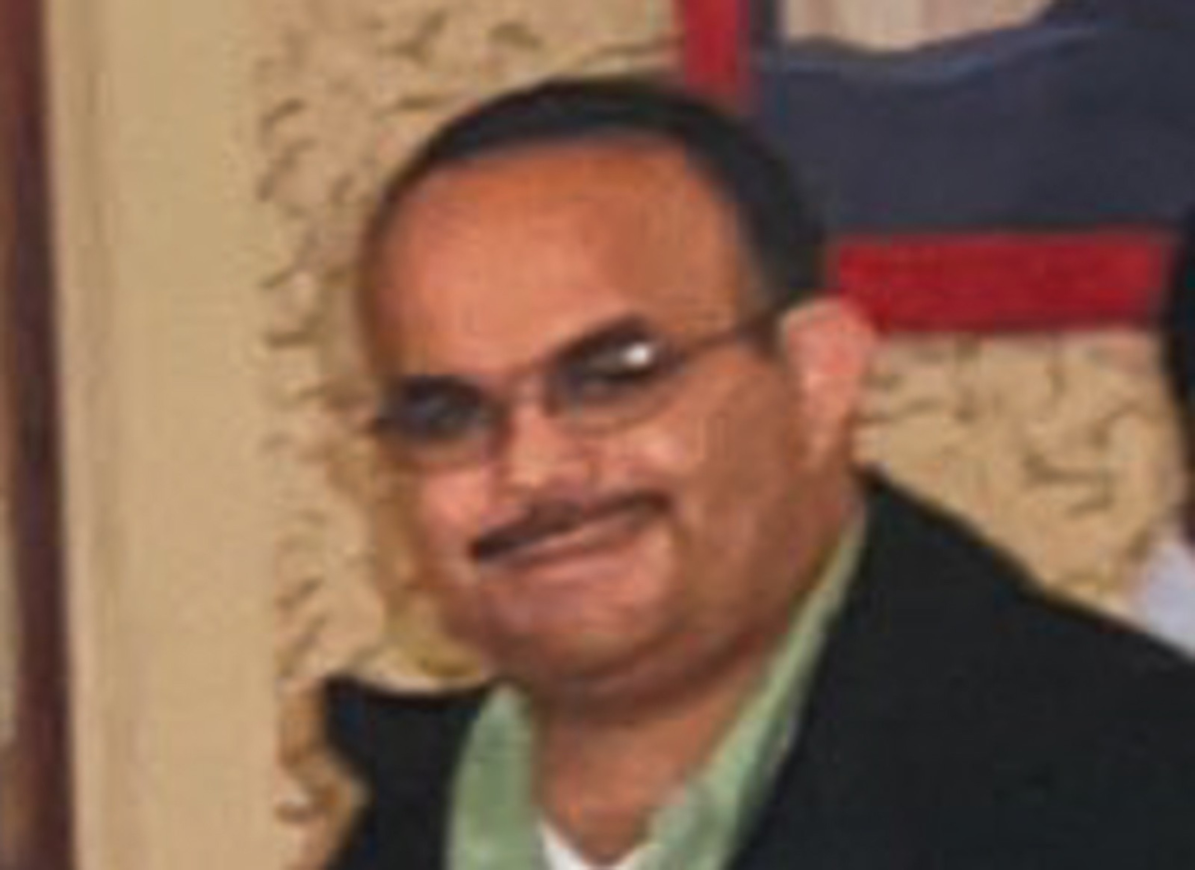 a man's face. 