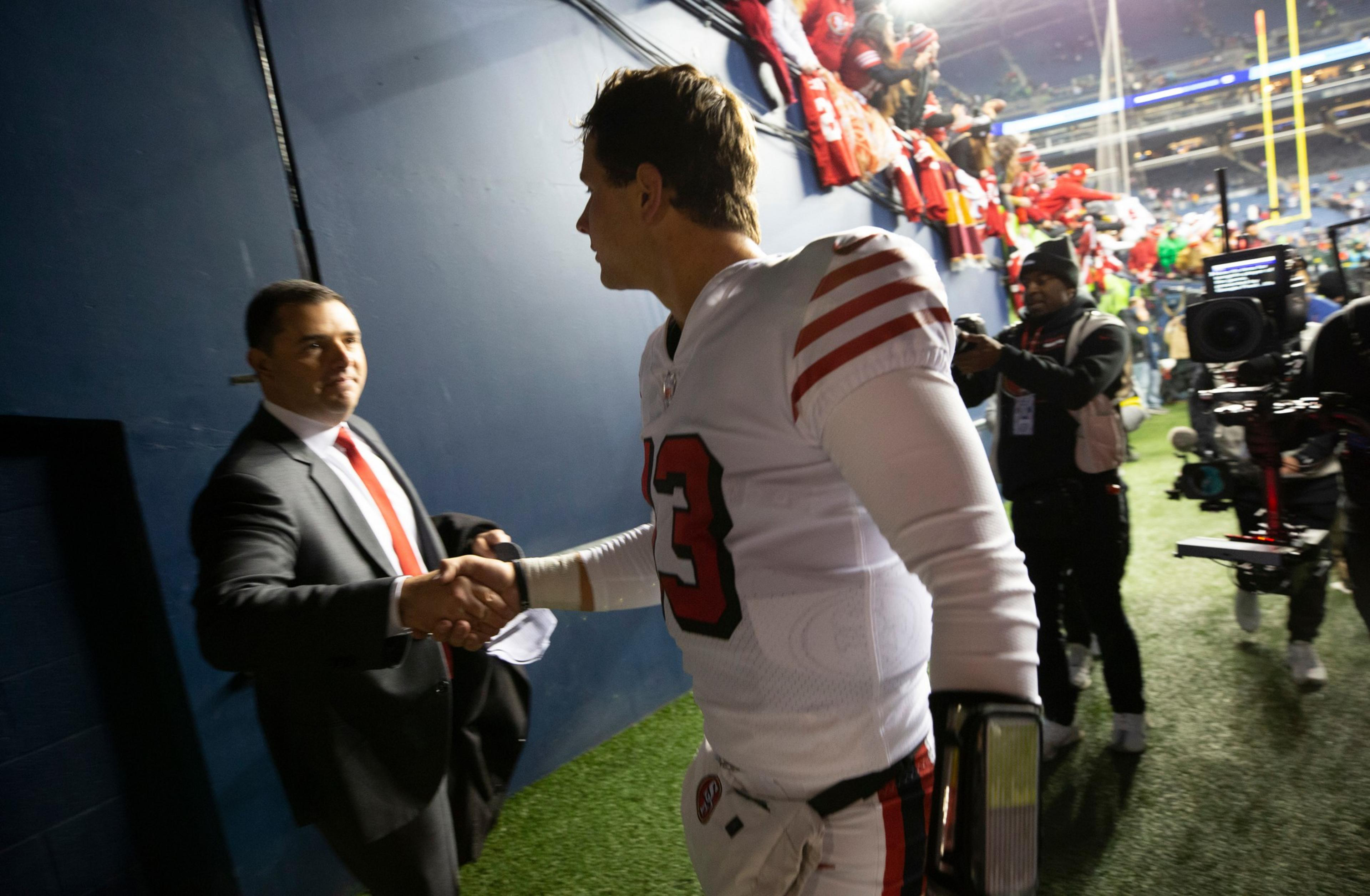 Brock Purdy and Jed York