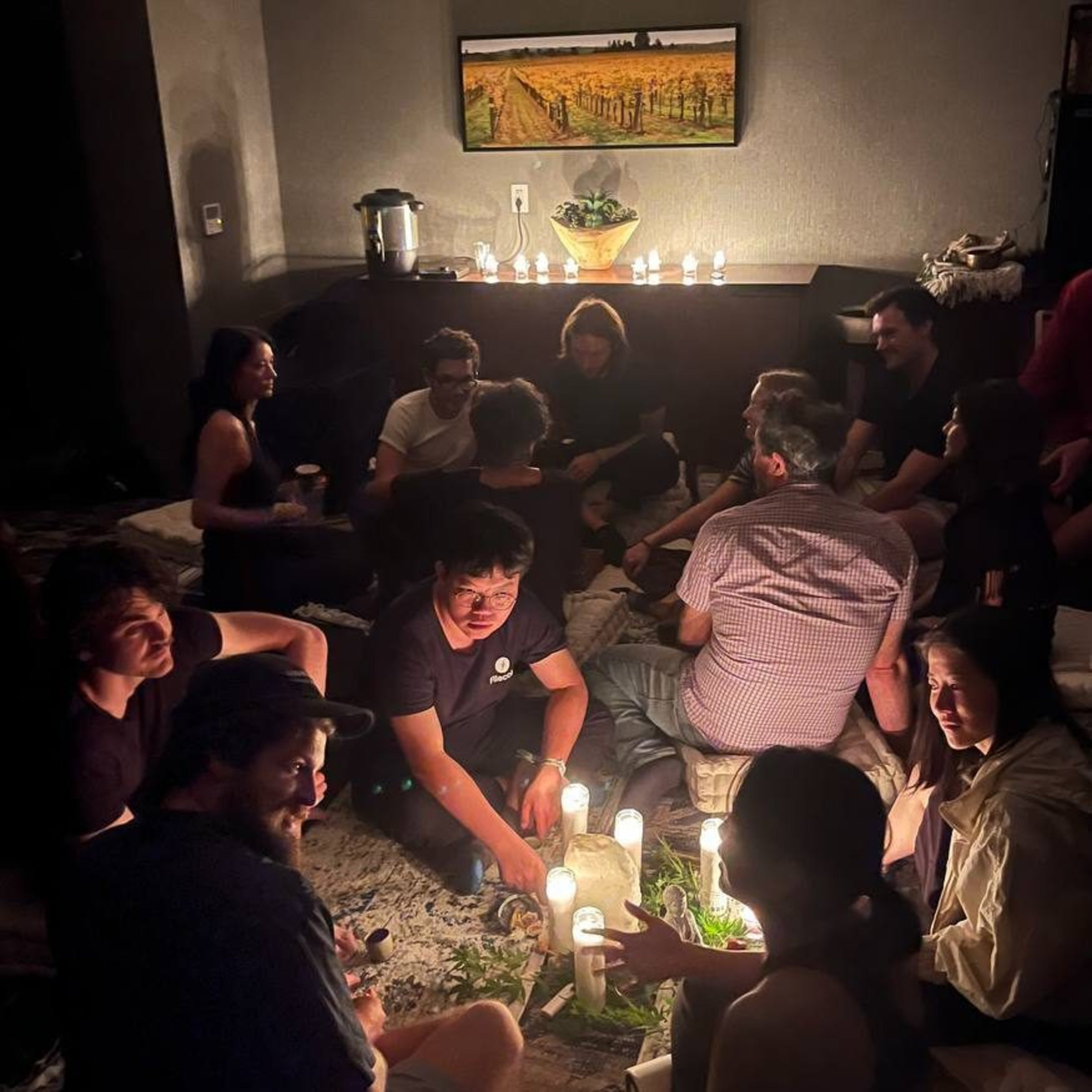 A candlelight session on life and death, explored the ritual and spiritual side of life during Edge Esmeralda.