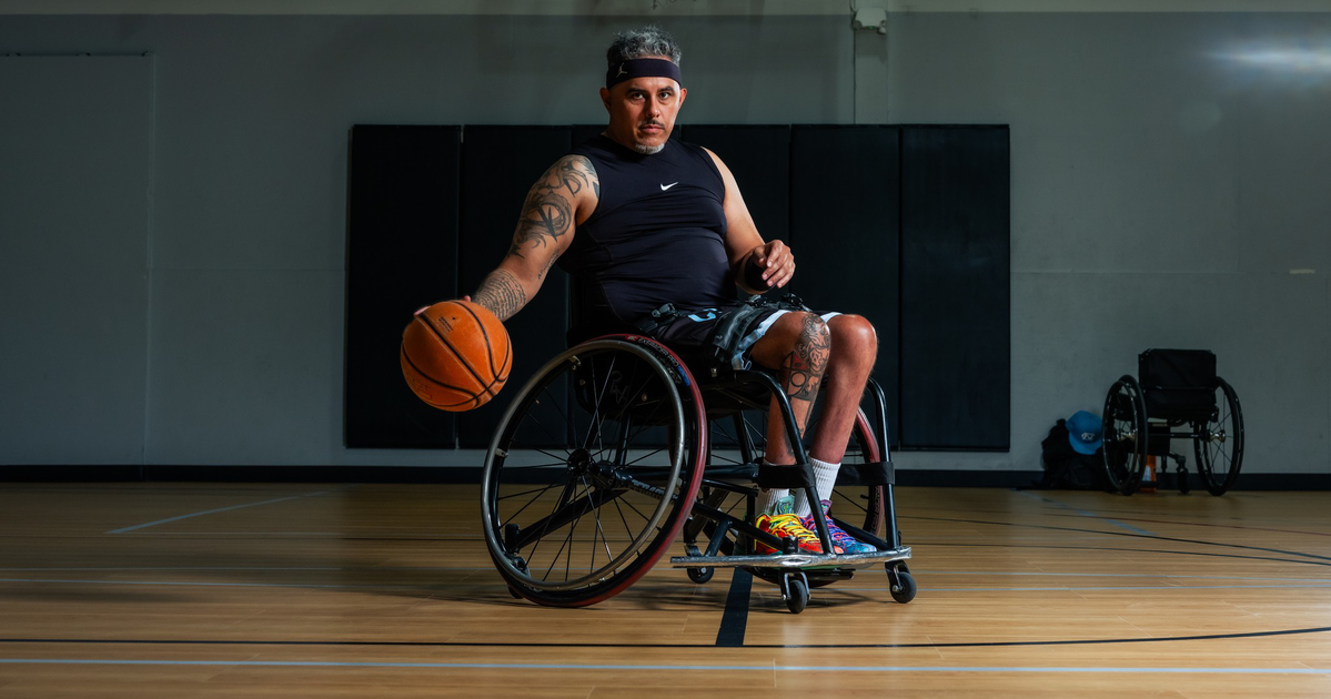 Meet Armando Rodriguez, a paraplegic hooper using cutting-edge tech to hone his shot