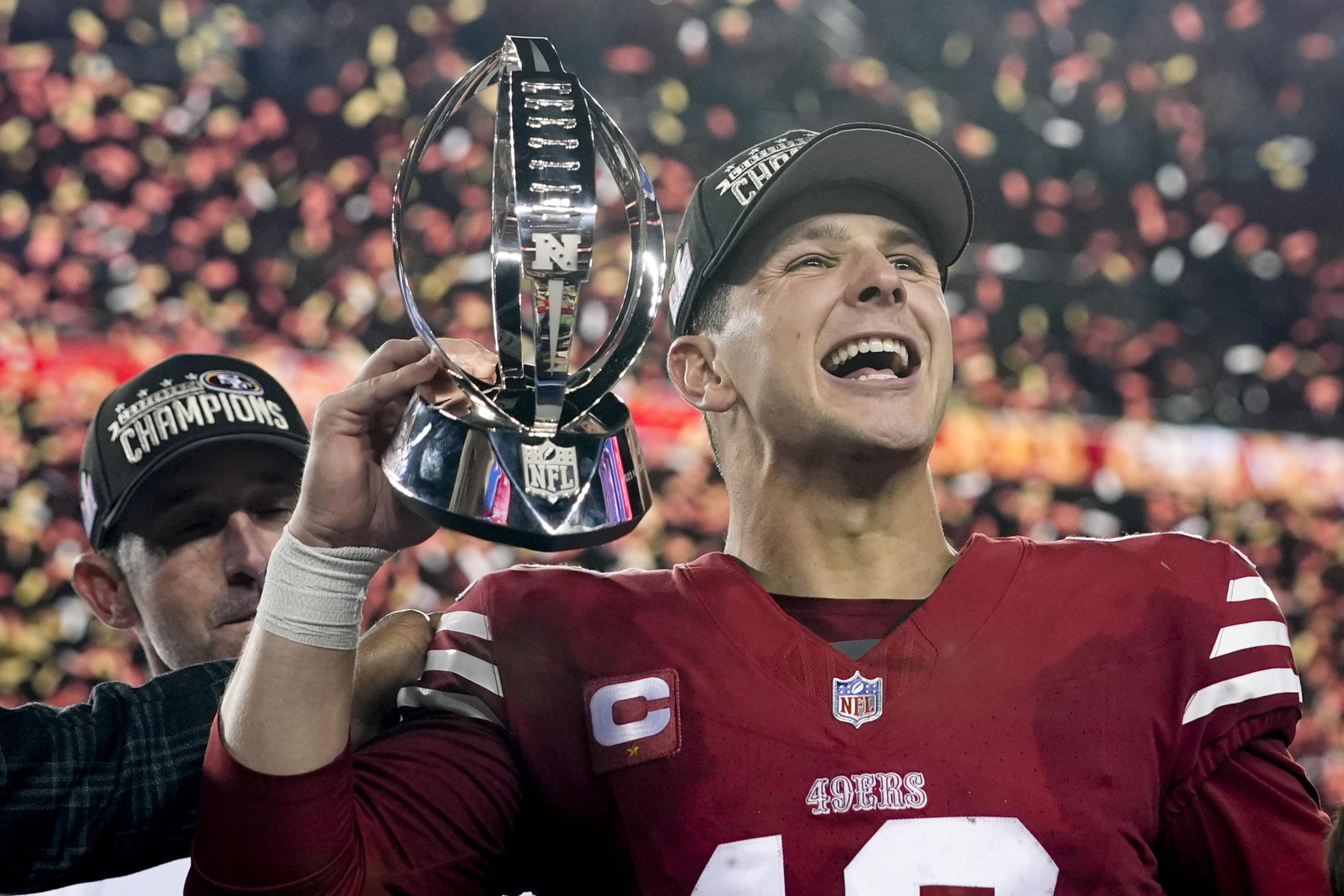 Brock Purdy celebrates trip to Super Bowl