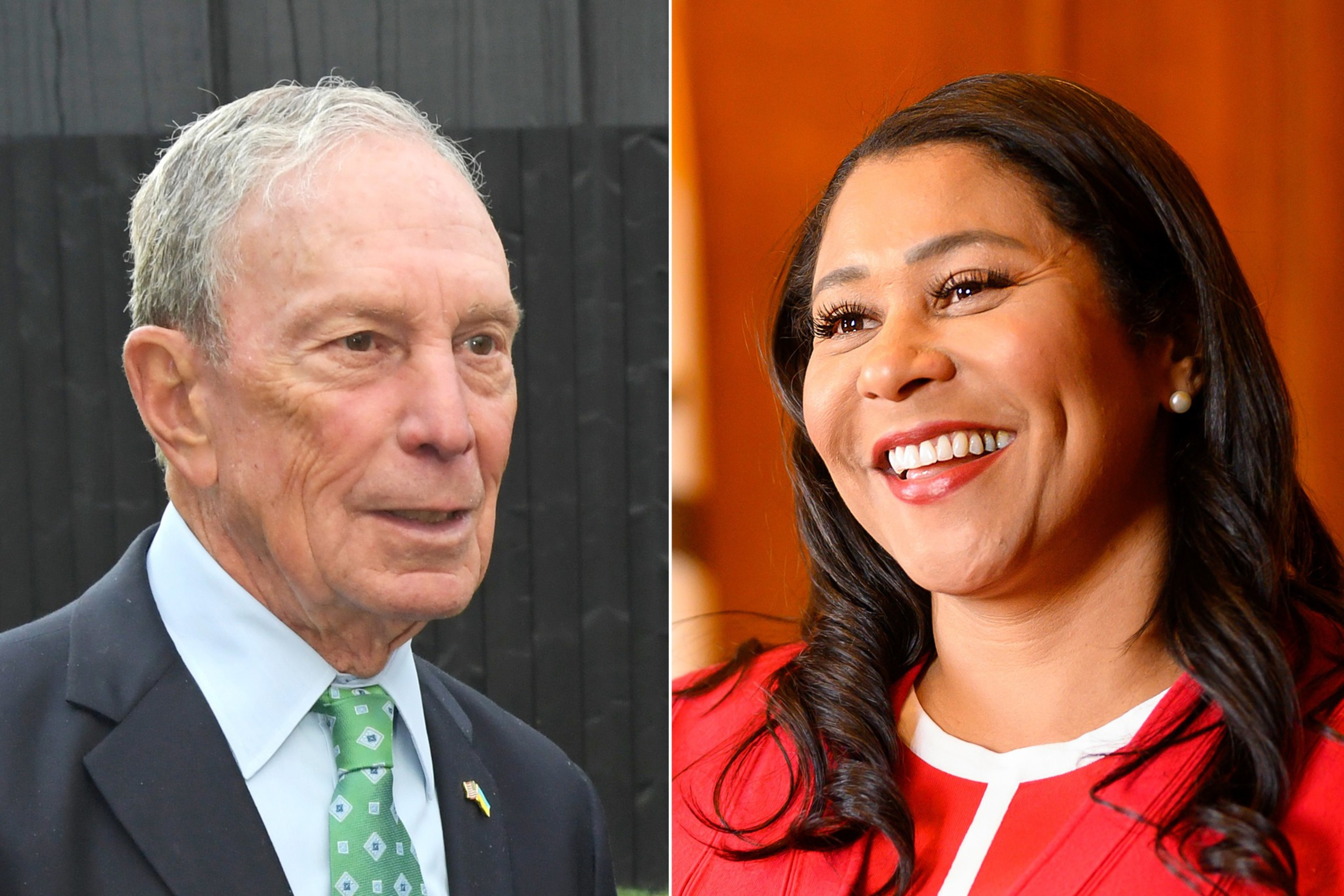 The image shows side-by-side portraits of an older man and a smiling younger woman, suggesting a comparison or link between them.