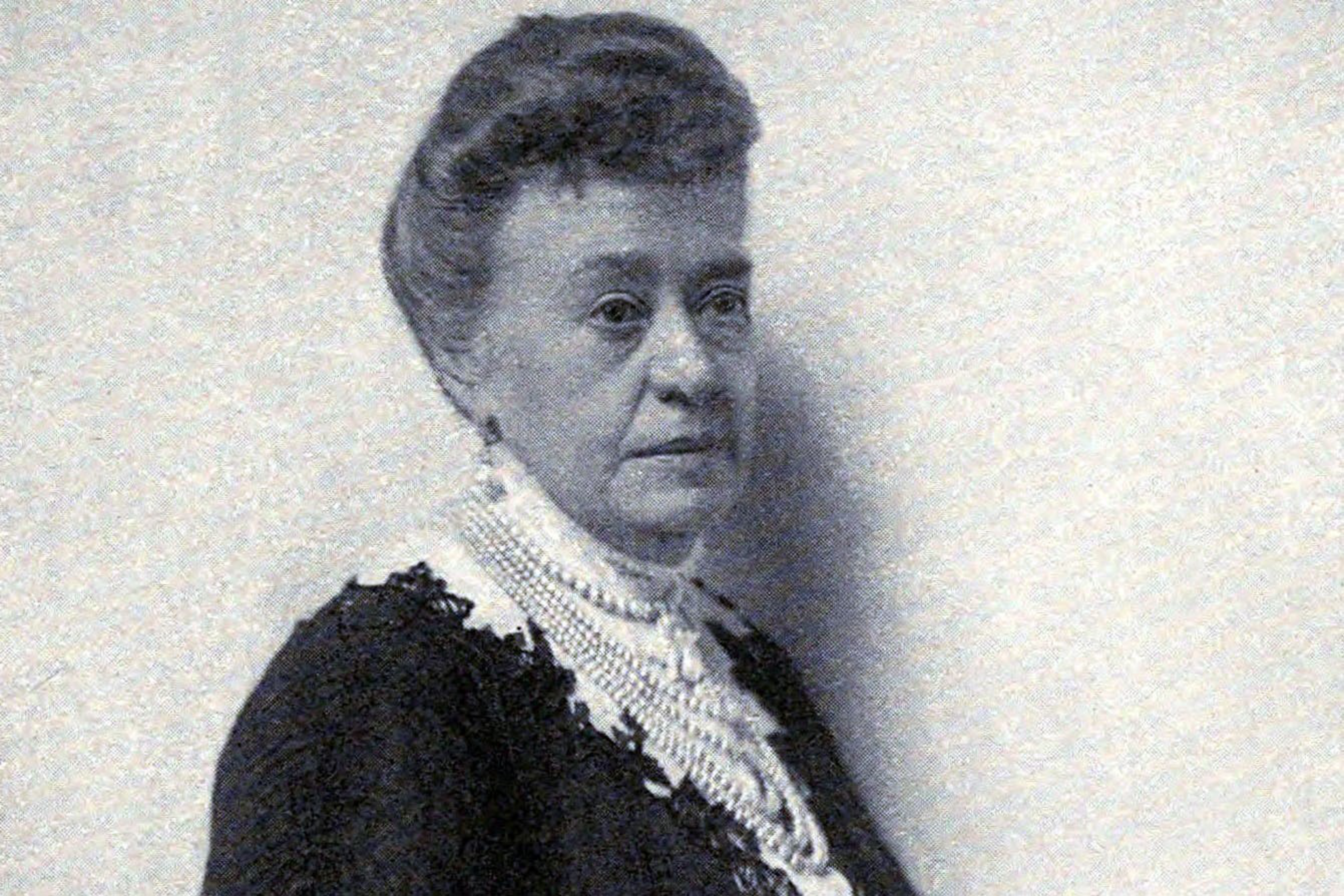 black and white photo of a woman