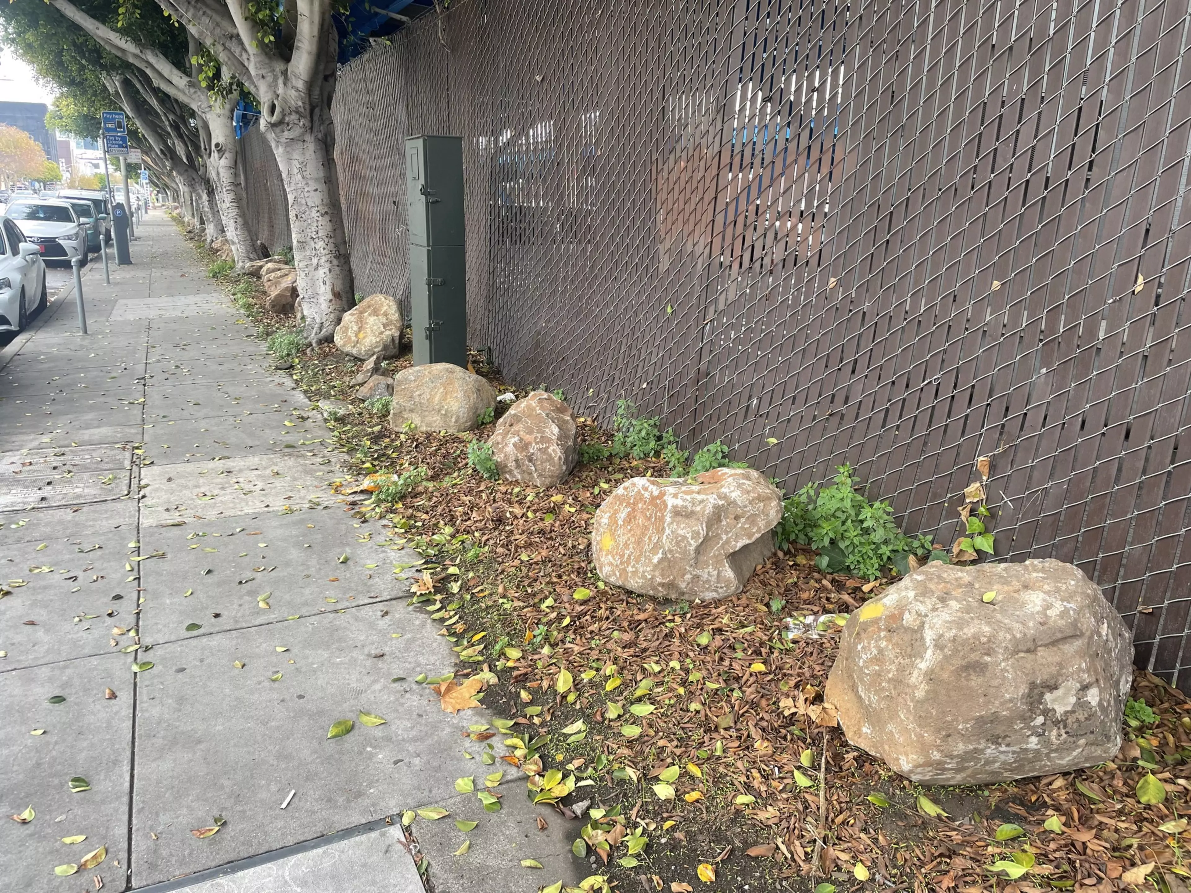 Boulders used to deter homeless camps near San Francisco school