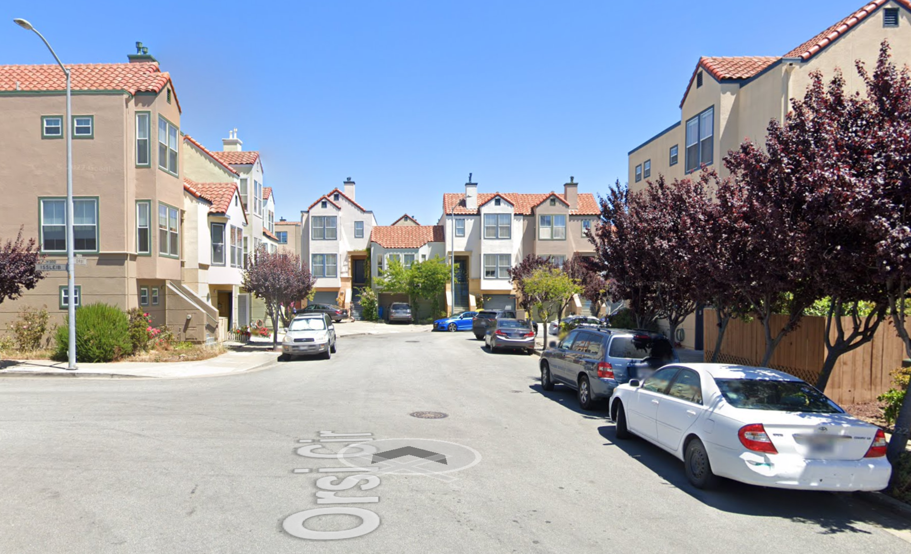 A woman was stabbed Friday night on Orsi Circle in the Bayview. | Google Streetview