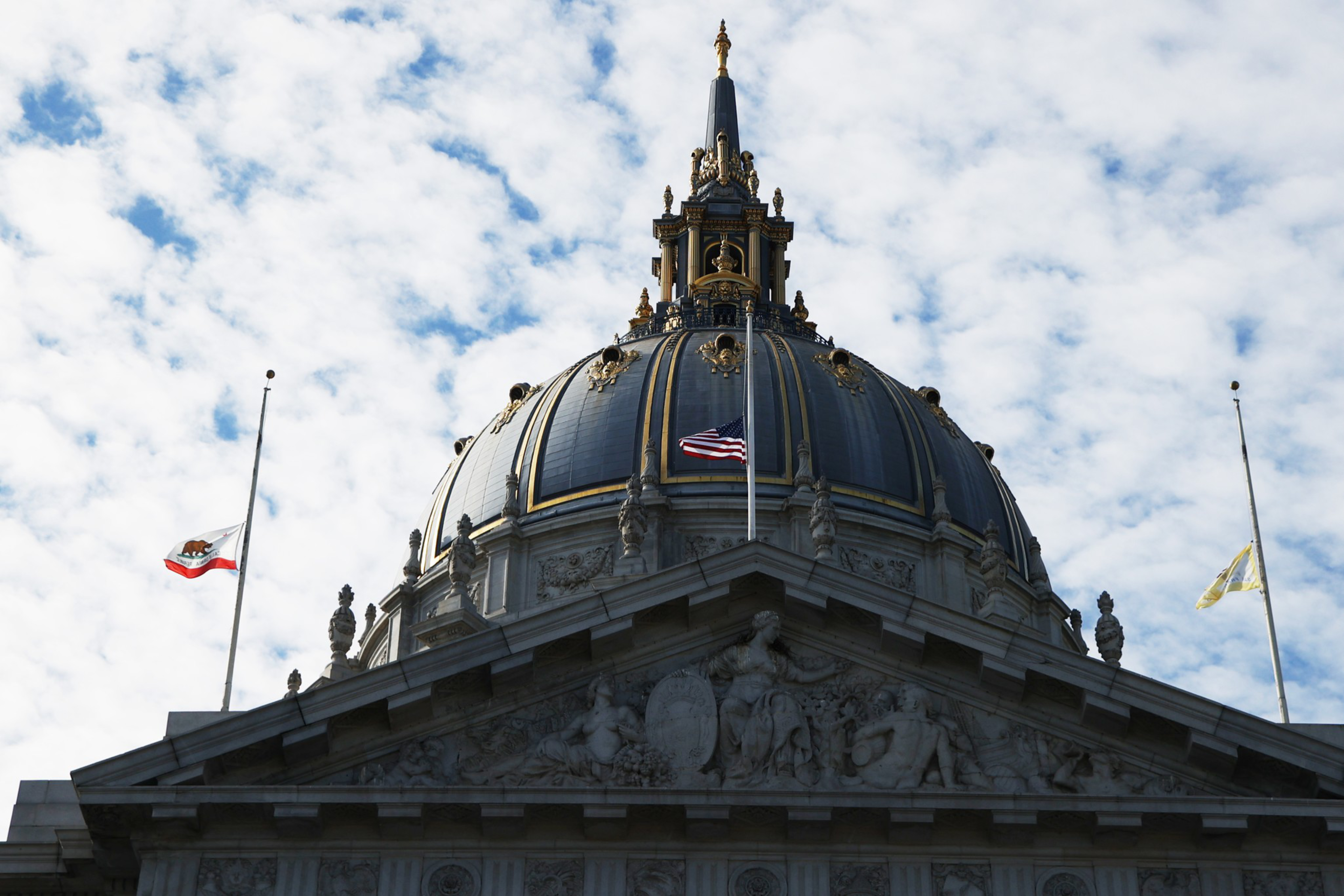 Outside San Francisco City Hall