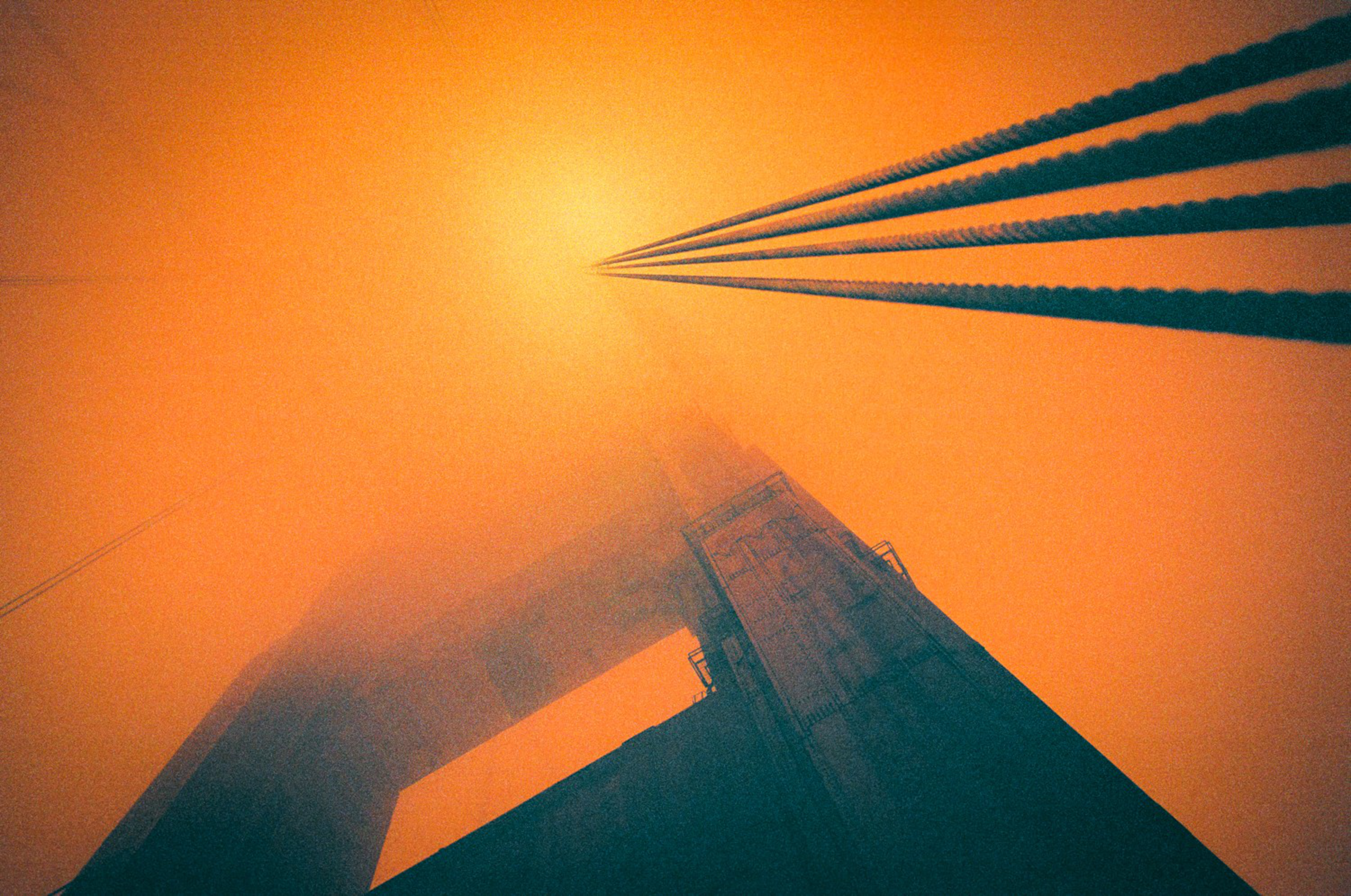 Wildfires in the Bay Area turned the sky an orange hue on Sept. 9, 2020.