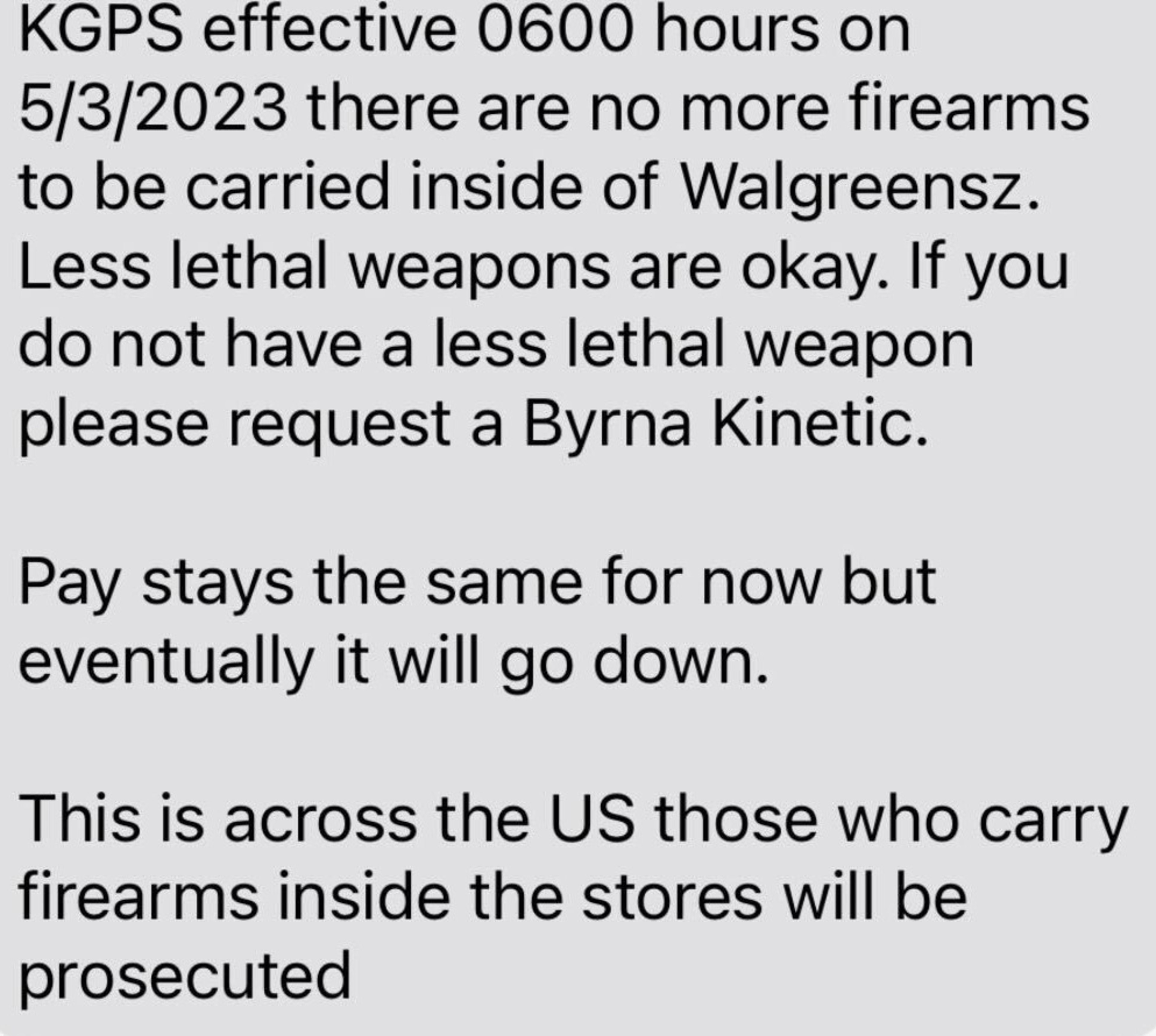 After Banko Brown was slain, guards were told not to bring their guns to Walgreens, guards tell The Standard.