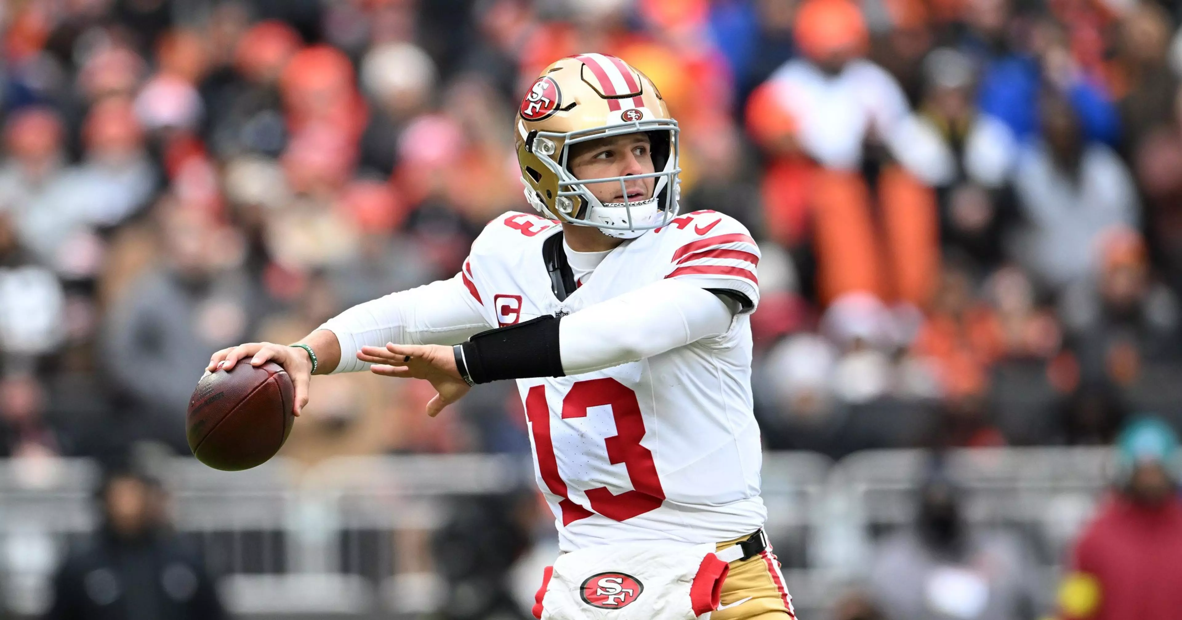 How Brock Purdy smiled and danced his way past Myles Garrett and the NFL’s top D-line