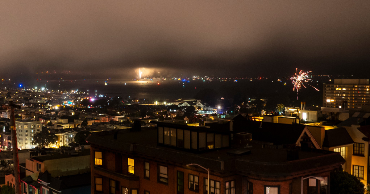 SF’s fireworks show lasted 15 minutes. Traffic lasted all night