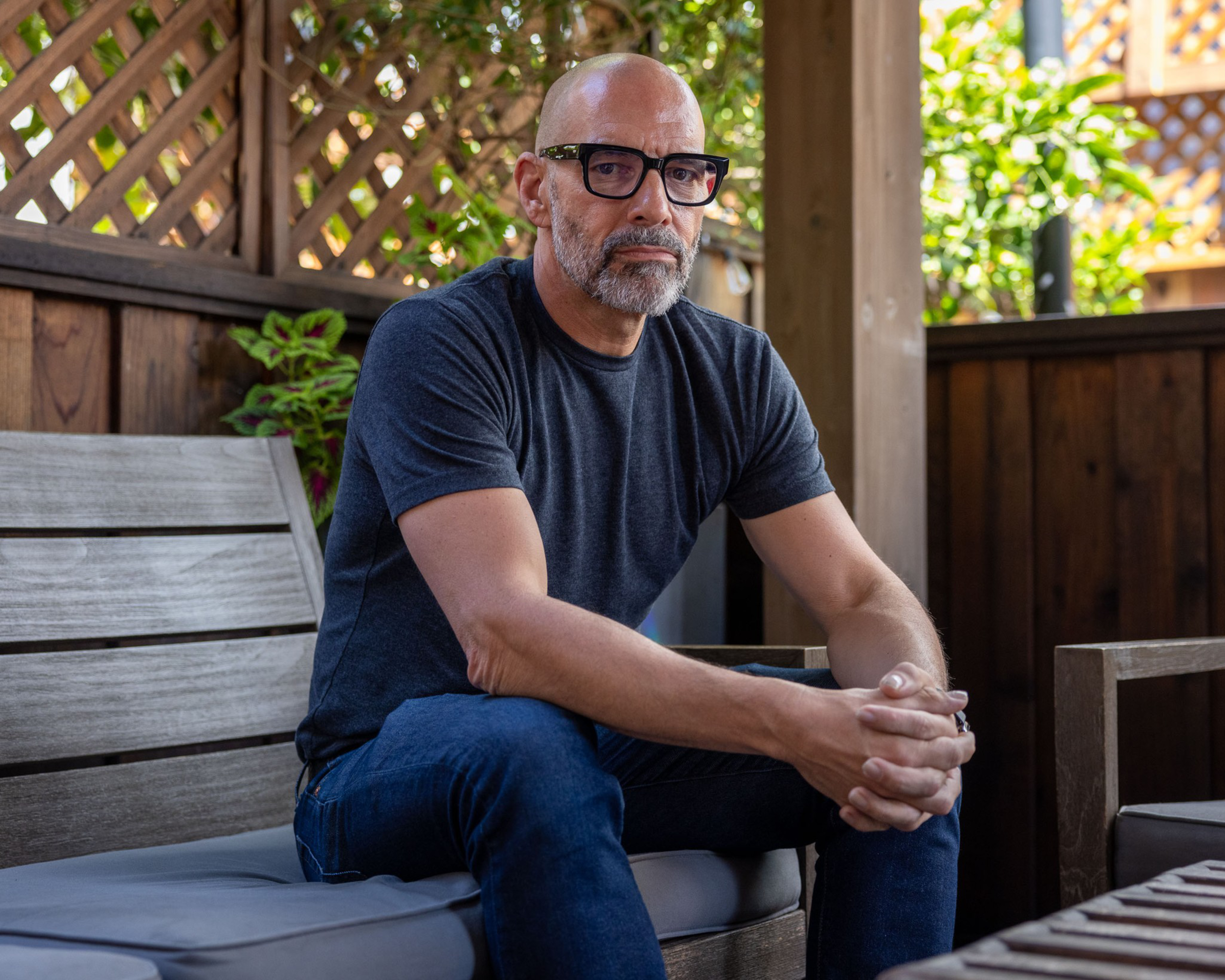 Portrait of person sitting