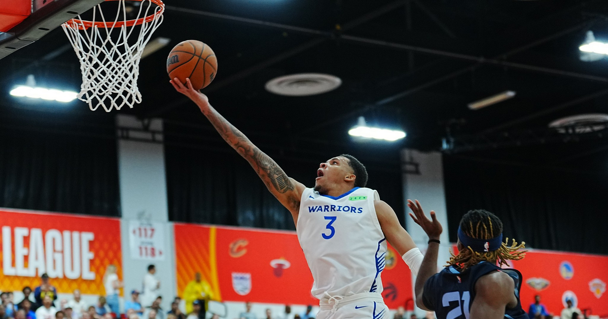 Image accompanying The San Francisco Standard's profile on Golden State Warriors guard Will Richard and his preparation for a second NBA season.