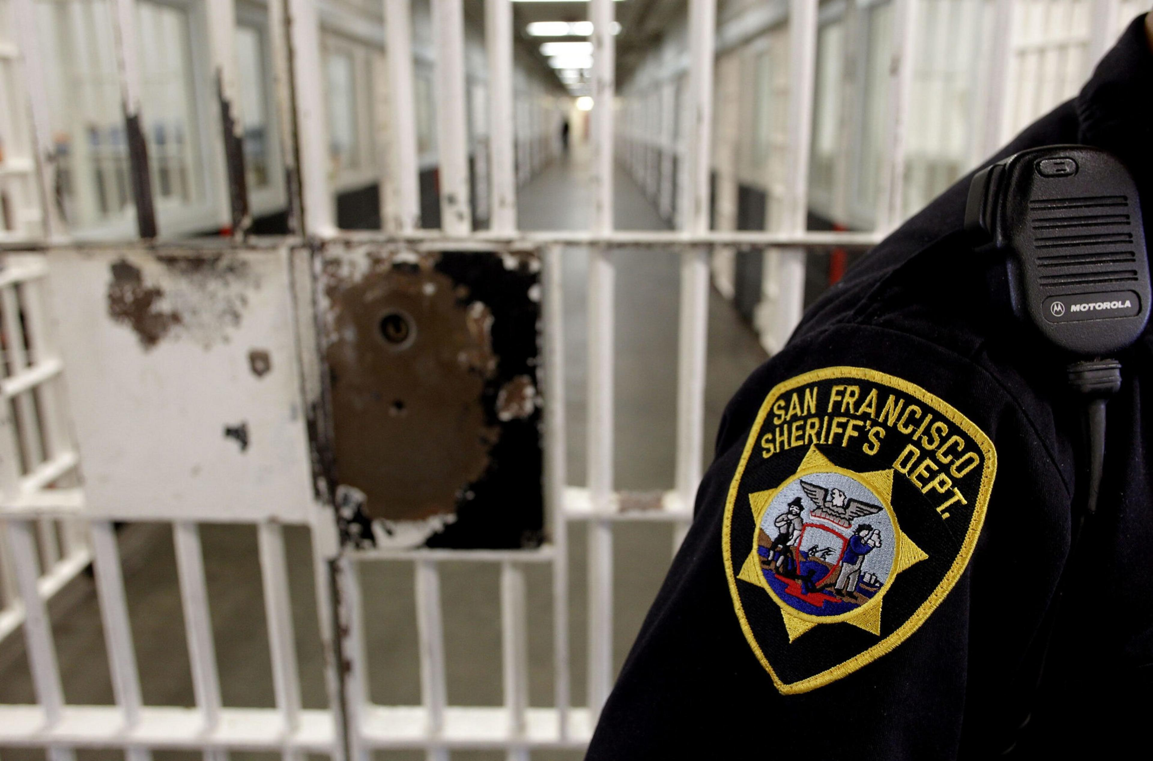A Sheriff's deputy near one of the cell blocks inside the San Francisco County Jail located at the Hall of Justice building, in San Francisco, Calif. on Thursday July 12, 2012. | Michael Macor/The San Francisco Chronicle via Getty Images