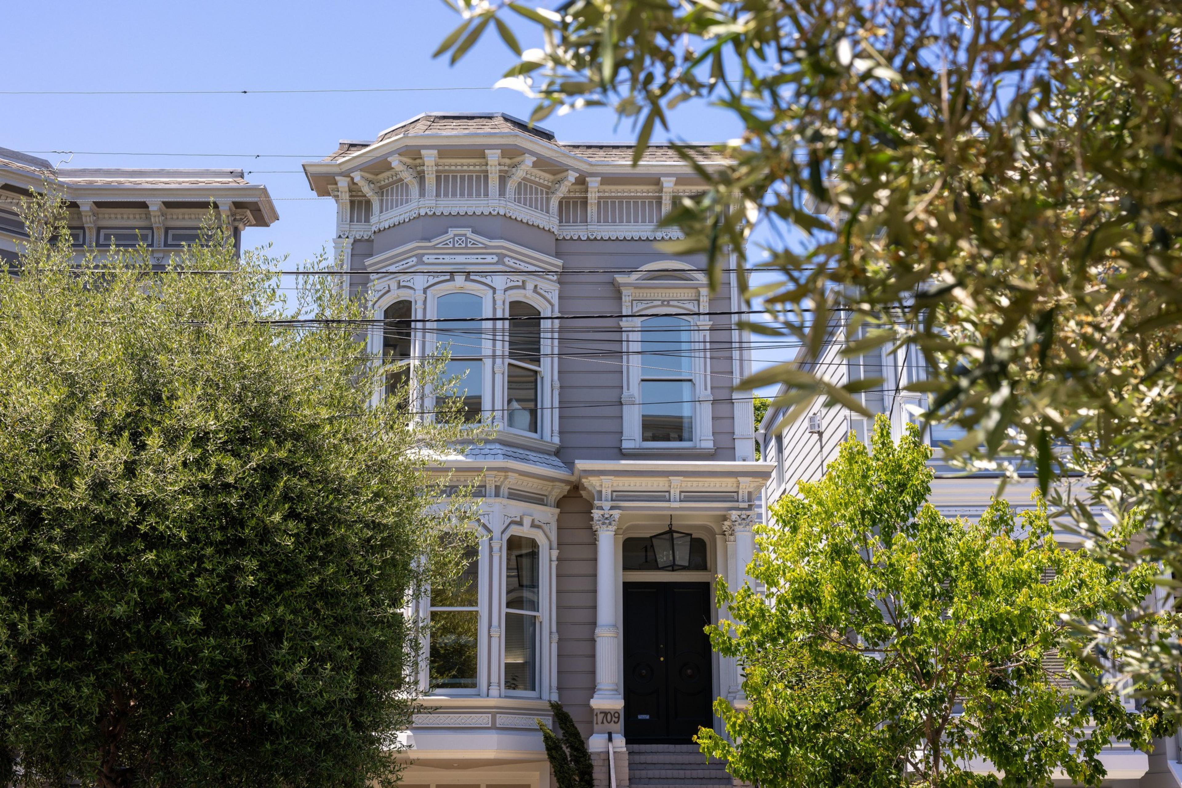 A fancy house is seen in a photo.