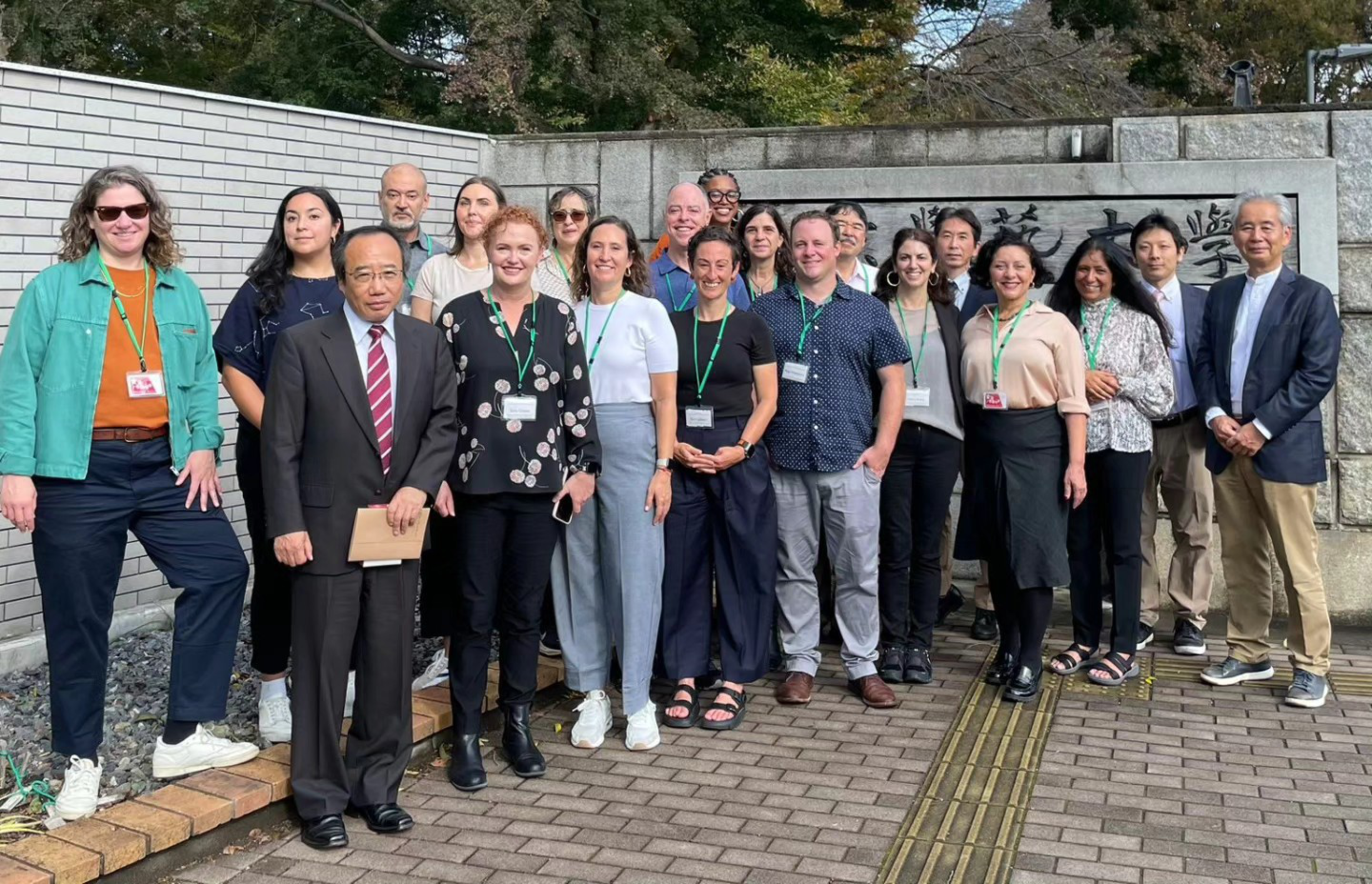A group of San Francisco officials pose for a photo during a trip to Japan.