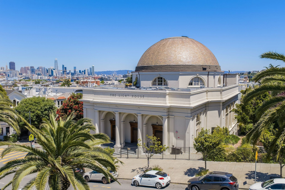 A three-story church-turned-condo across from Dolores Park is on the market for $6.8M