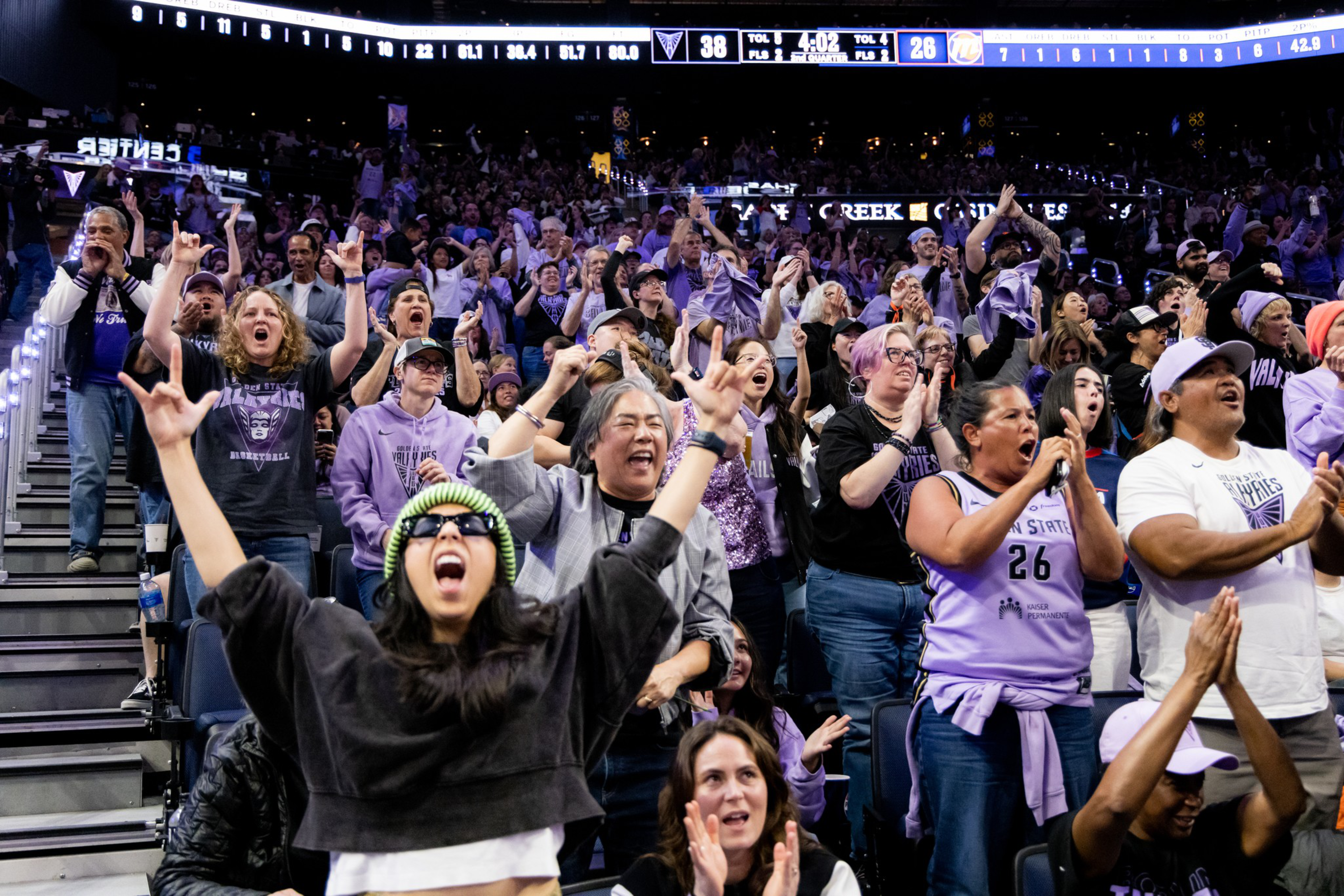 The best vibe in basketball? Valkyries fans say ‘there’s no place like ...