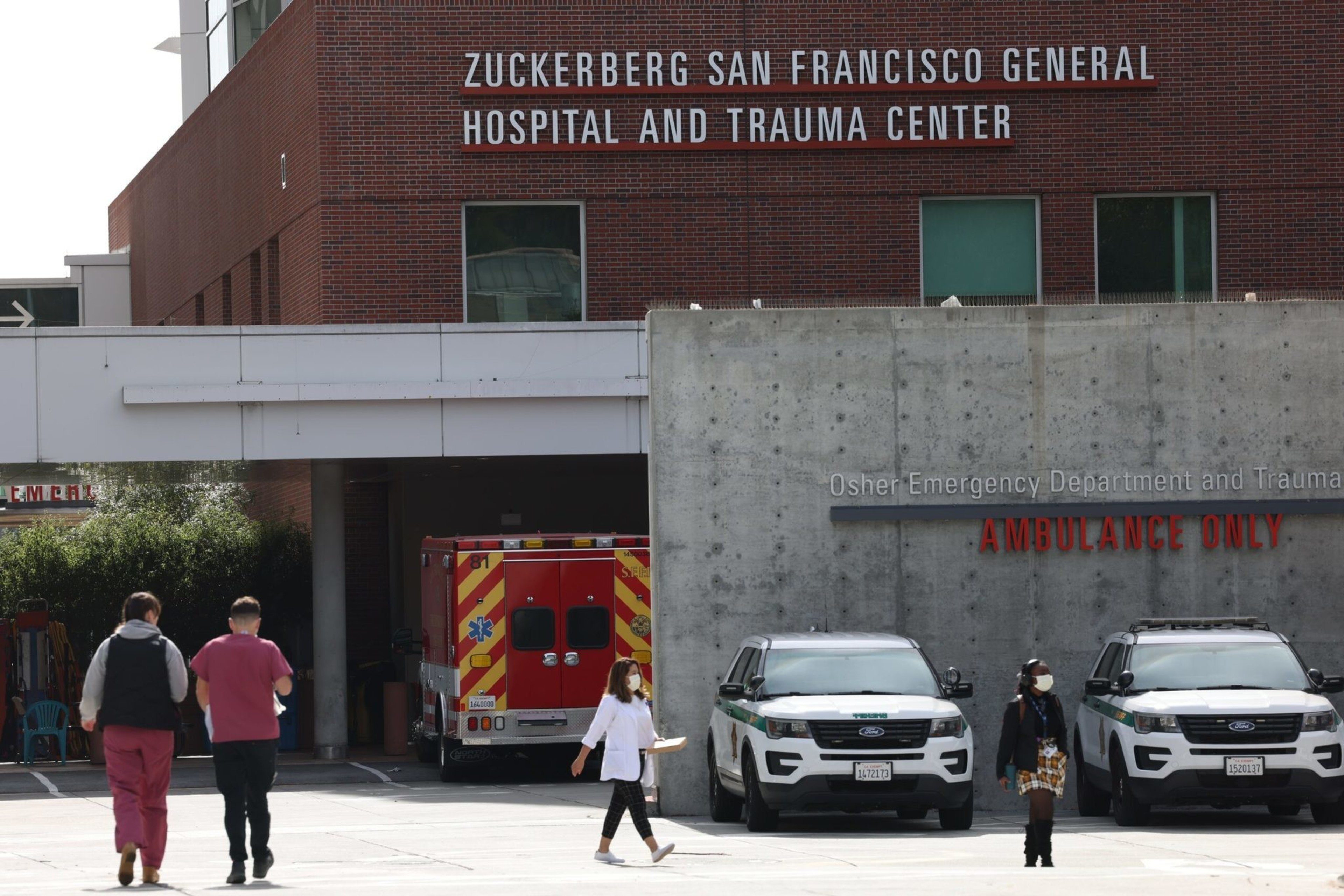 San Francisco Police cordon off the area around U.S. Speaker of the House Nancy Pelosiâ€™s home on the 2600 block of Broadway in the Pacific Heights neighborhood of San Francisco on Friday, Oct. 28, 2022. Paul Pelosi, husband of Nancy Pelosi, was assaulted i