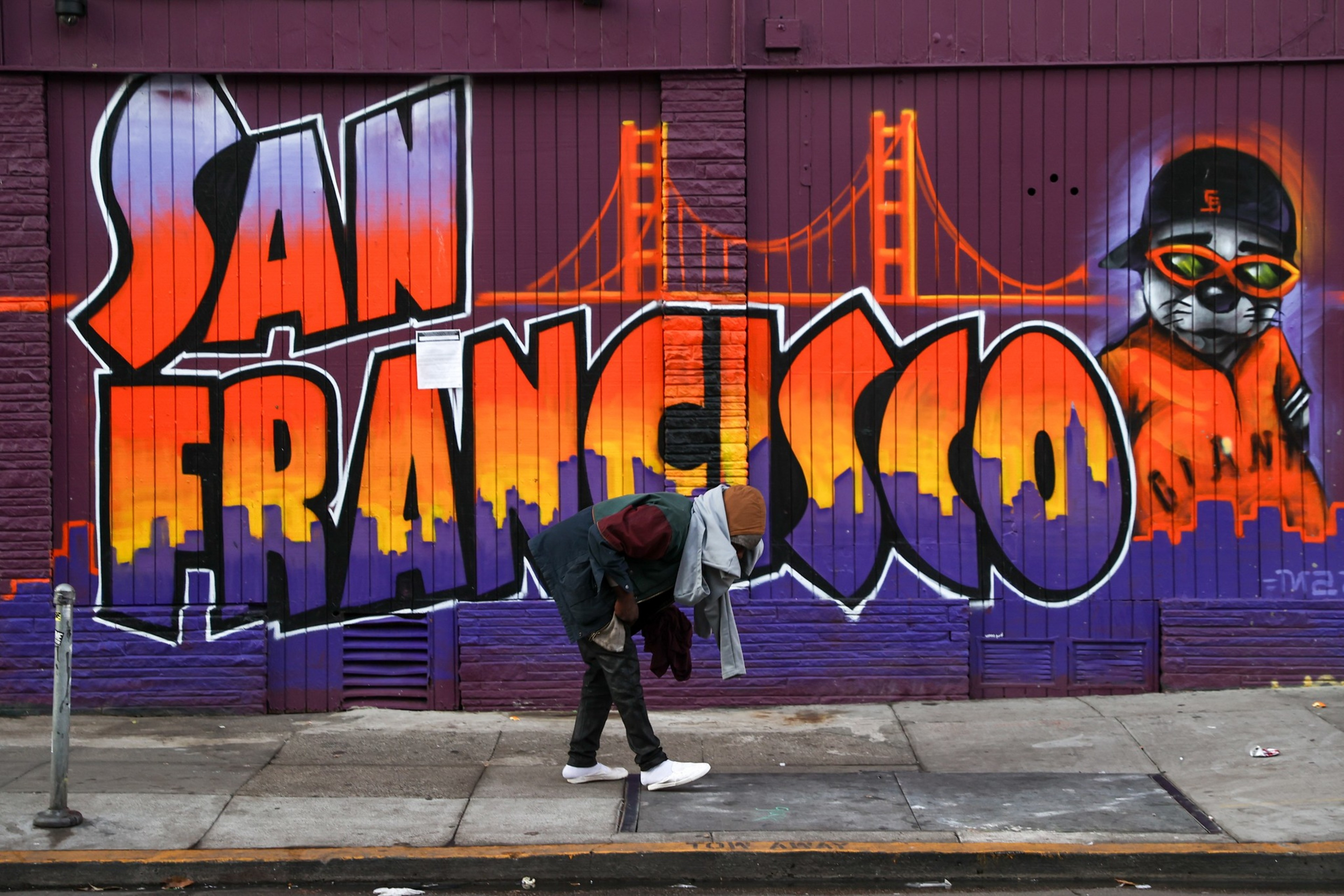 Gaza war mural repeatedly defaced by swastikas, hate speech in Noe