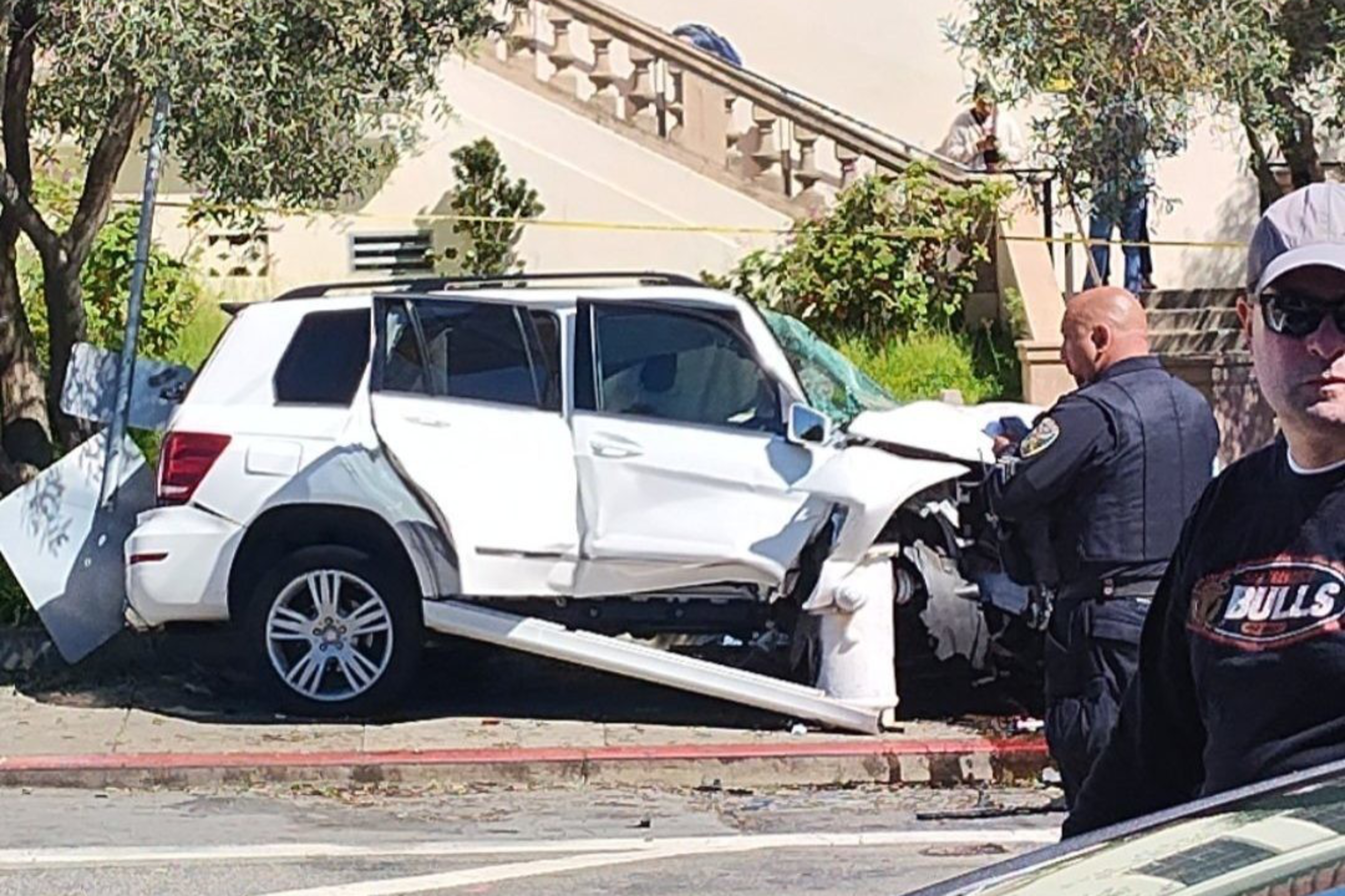 Car collision on West Portal