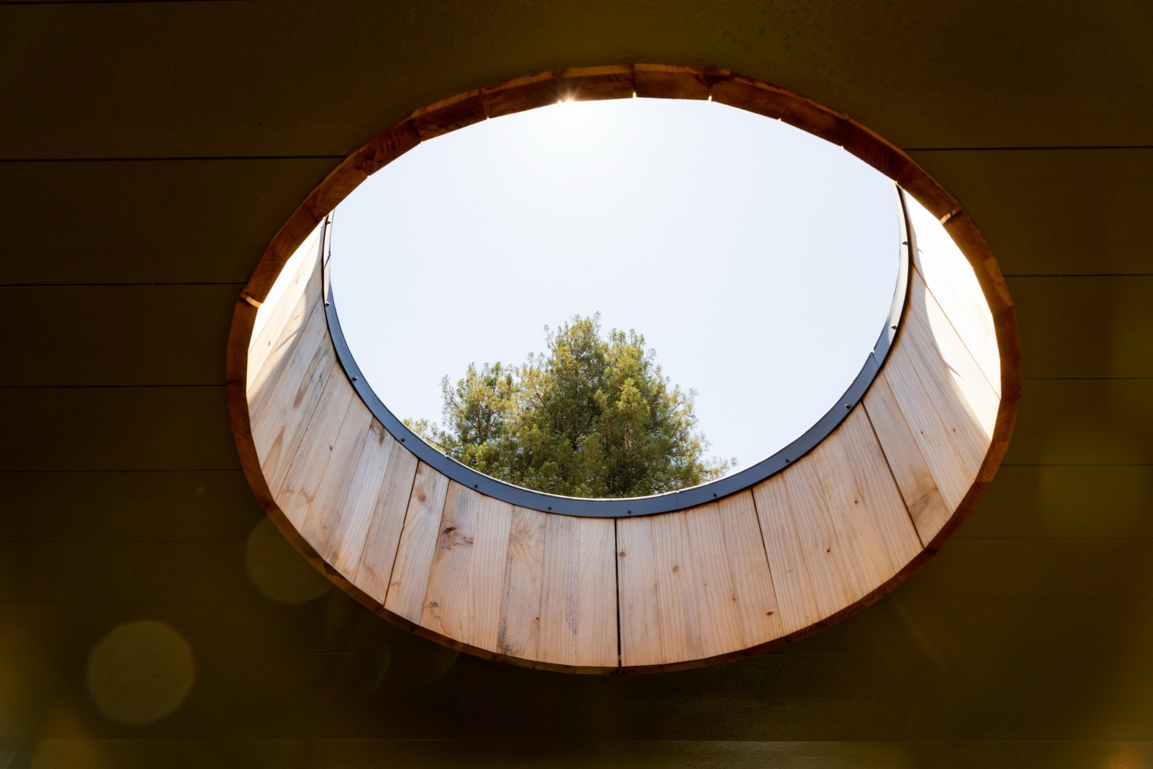 A round skylight