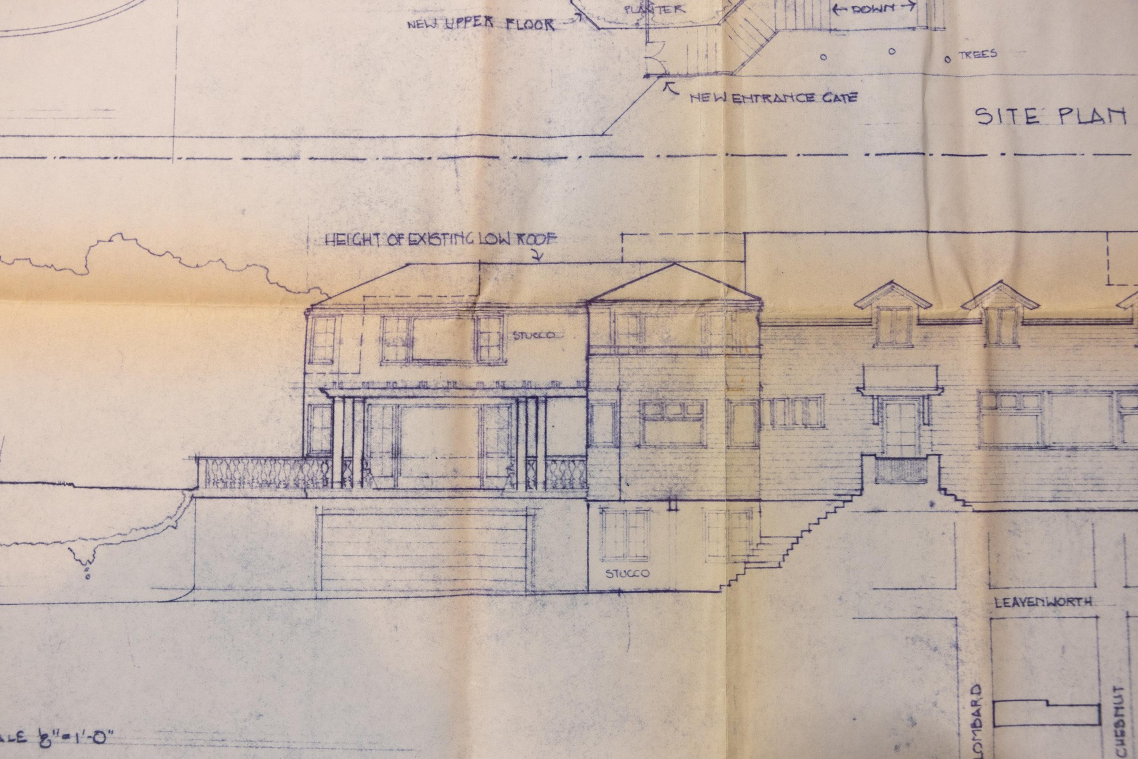 A blueprint for a mansion.