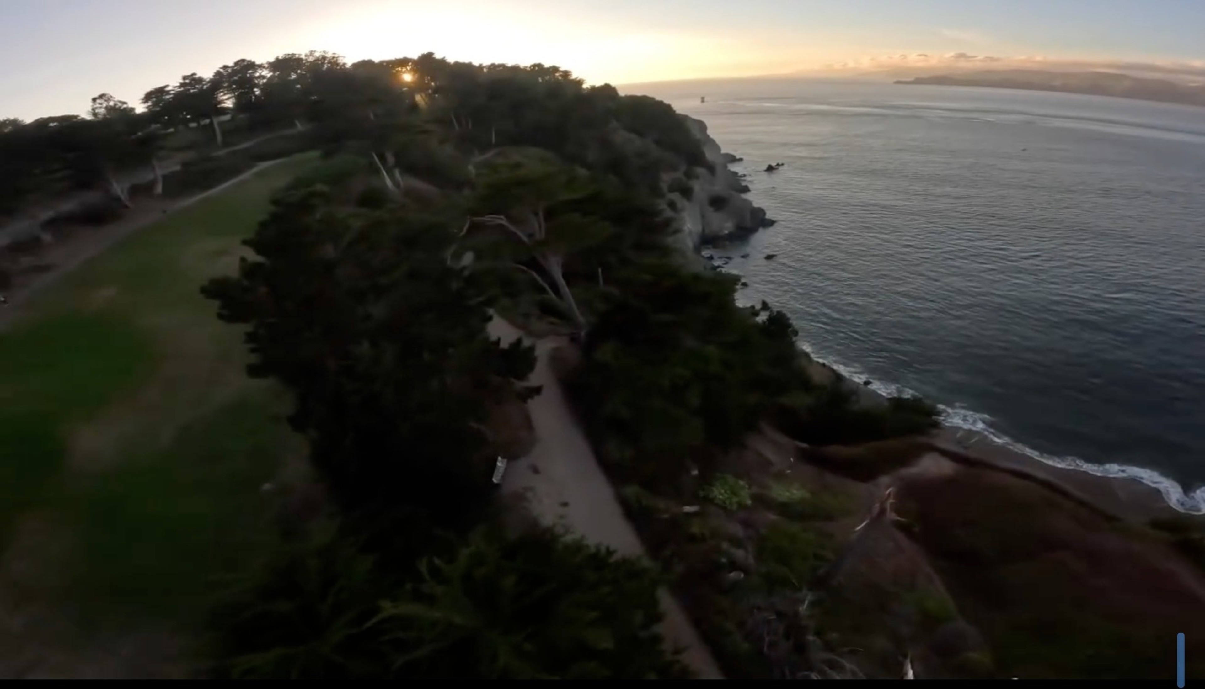 A California Highway Patrol Golden Gate Division Air Operations helicopter responds Sunday to Land's End for a cliff fall rescue. | Courtesy California Highway Patrol