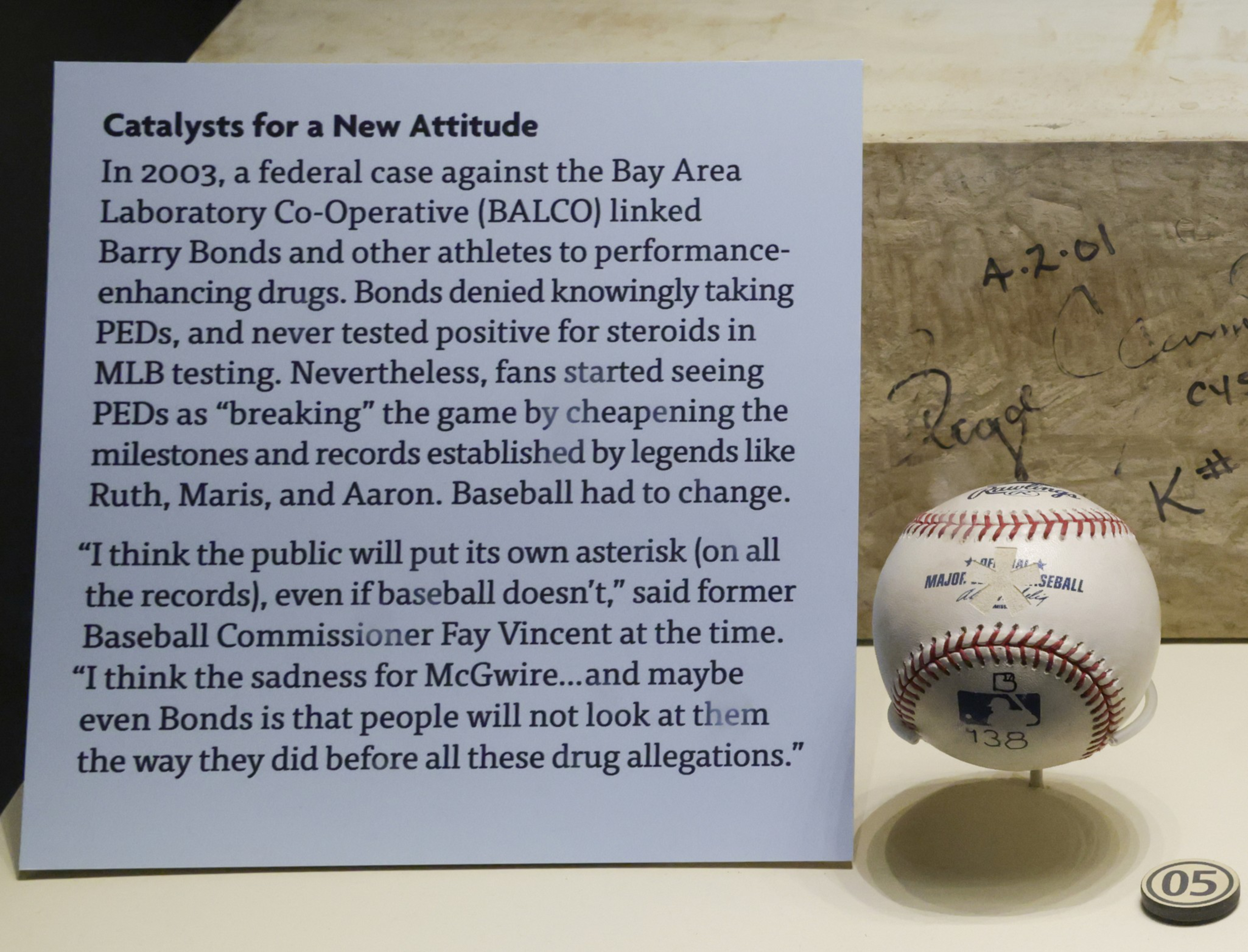 In 2003, a federal case linked Barry Bonds and athletes to PEDs, changing baseball's legacy and fan perception, despite Bonds denying steroid use and testing negative.