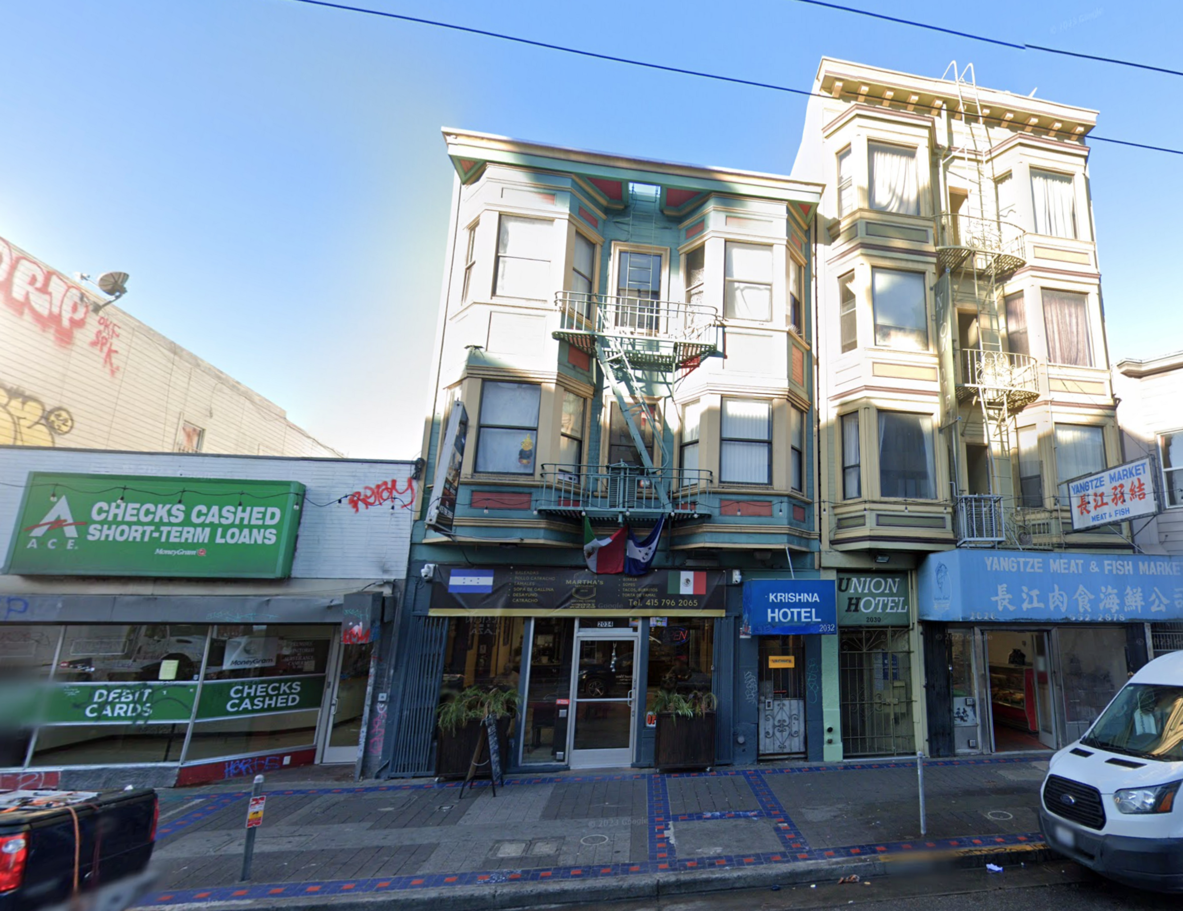 A screenshot of the Krishna Hotel from Google Maps.