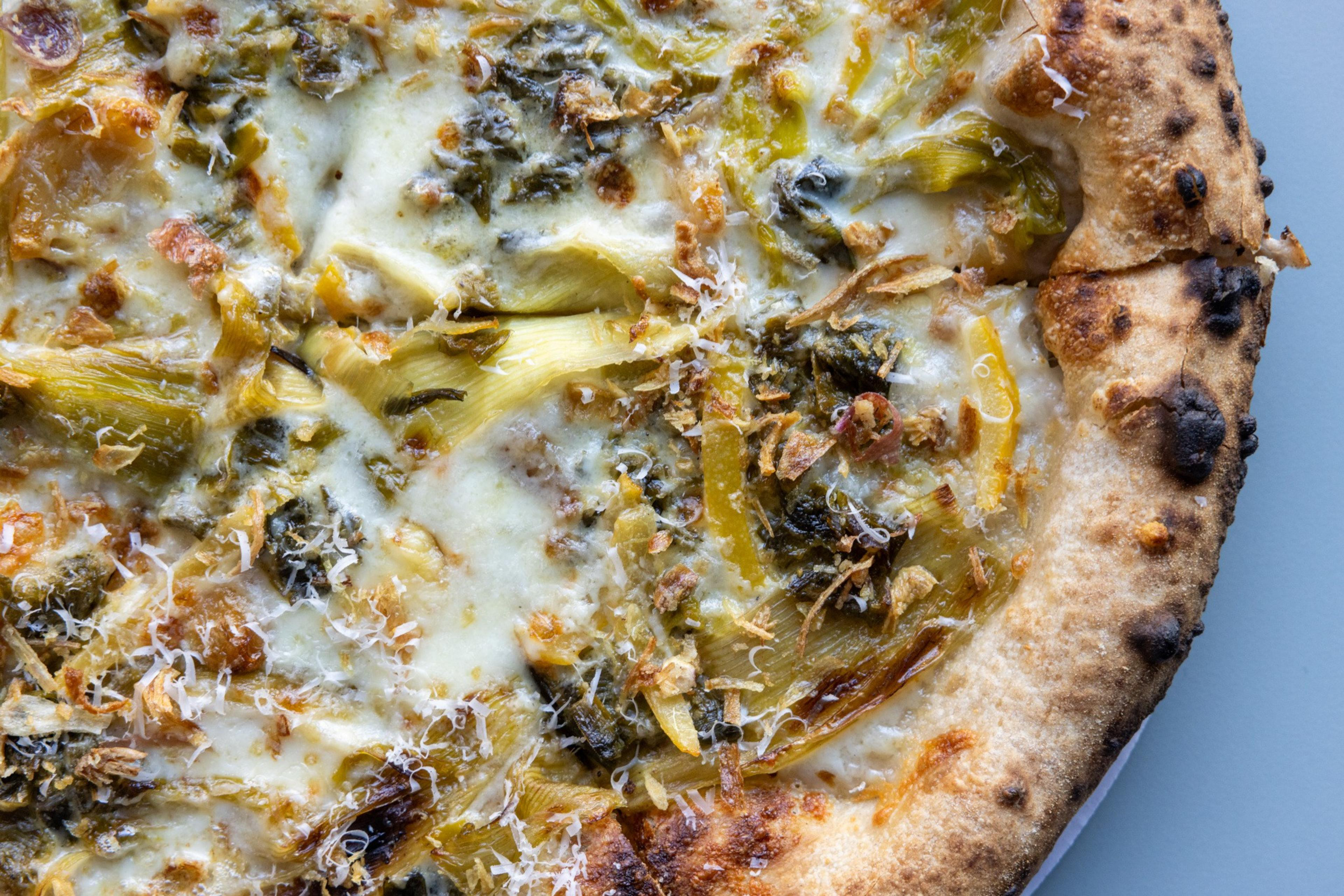 White leek pizza by Jules