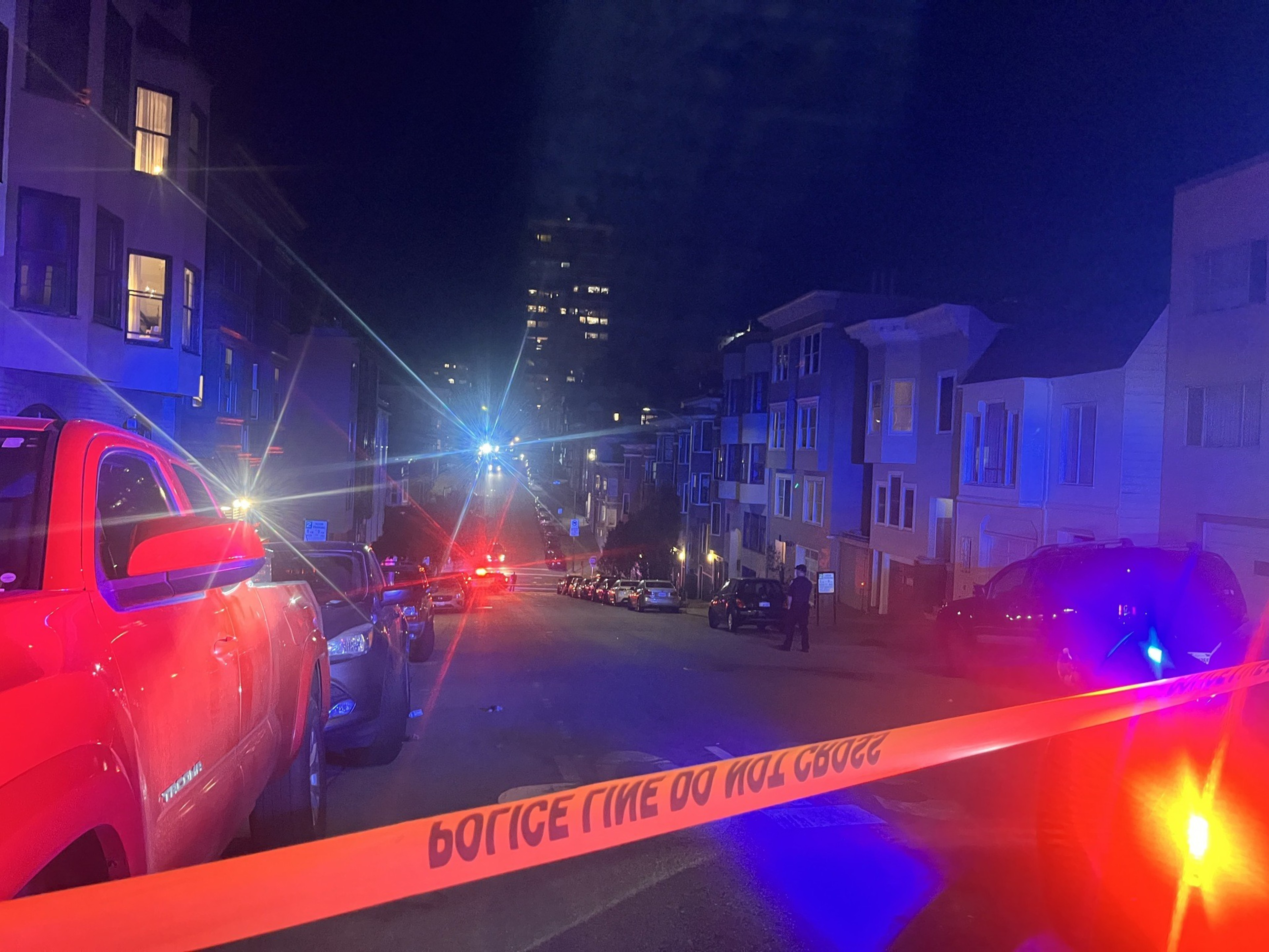 A man allegedly set off bombs while being chased by San Francisco police.