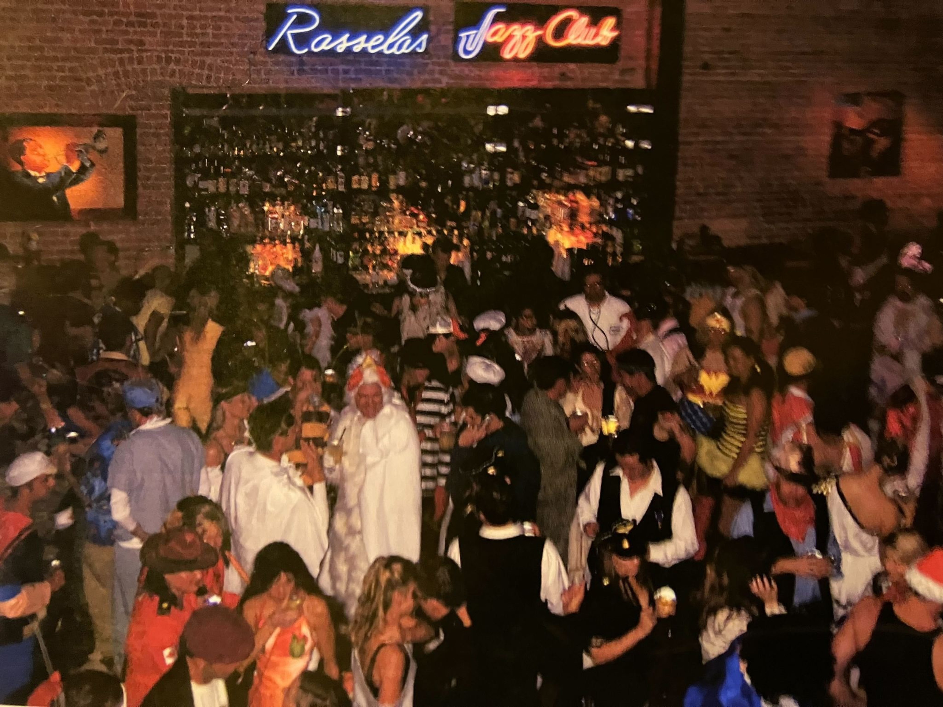 A picture of Rasselas Jazz Club, owned by the late Agonafer Shiferaw until 2013, on display at the Sheba Piano Lounge on Wednesday, Nov. 21, 2023. The club was a staple in San Francisco's jazz community for the better part of two decades. 